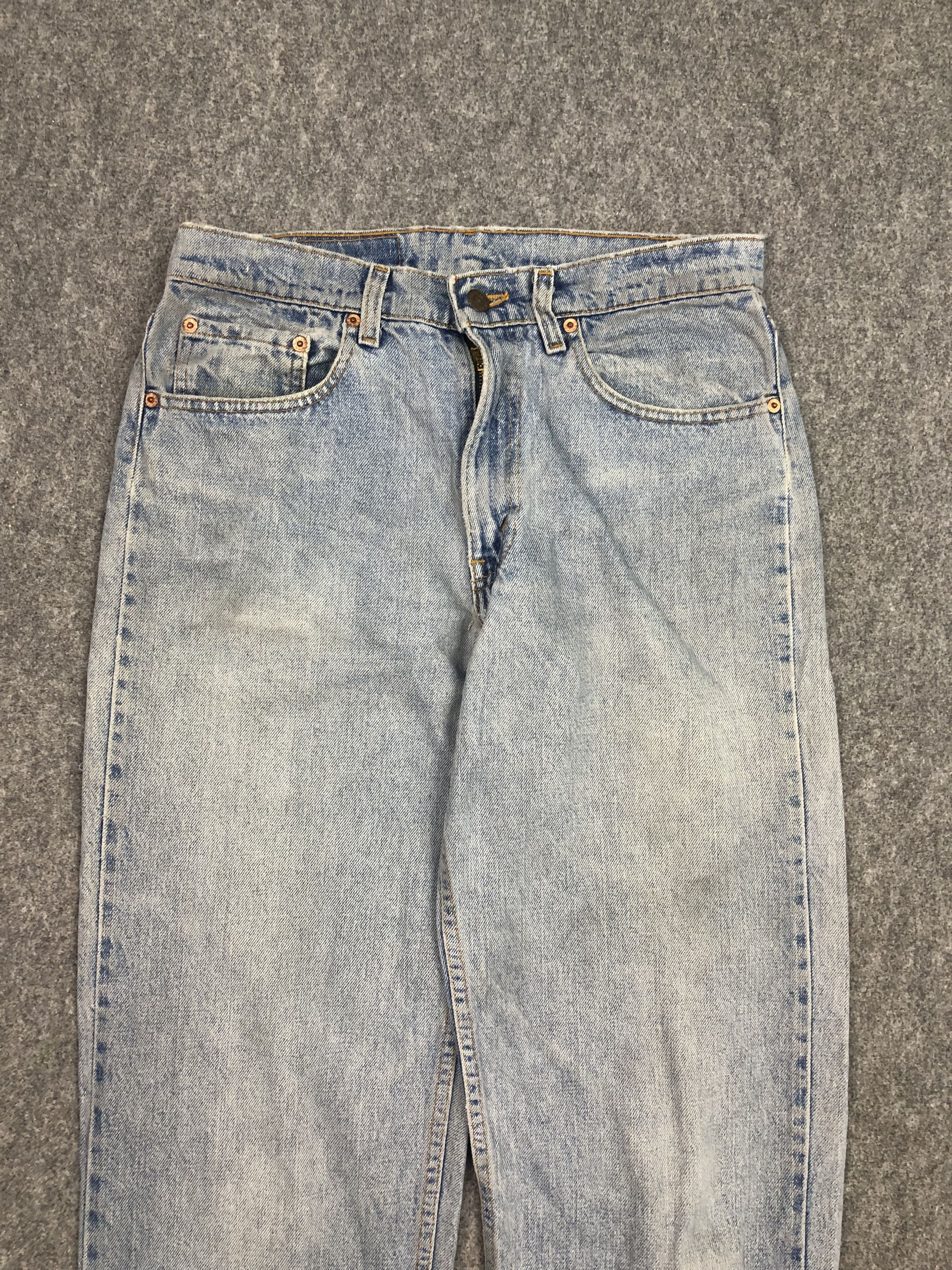 Levi's Vintage 90s Levis 555 Lightwash Jeans DP0520 Size US 31 - 2 Thumbnail