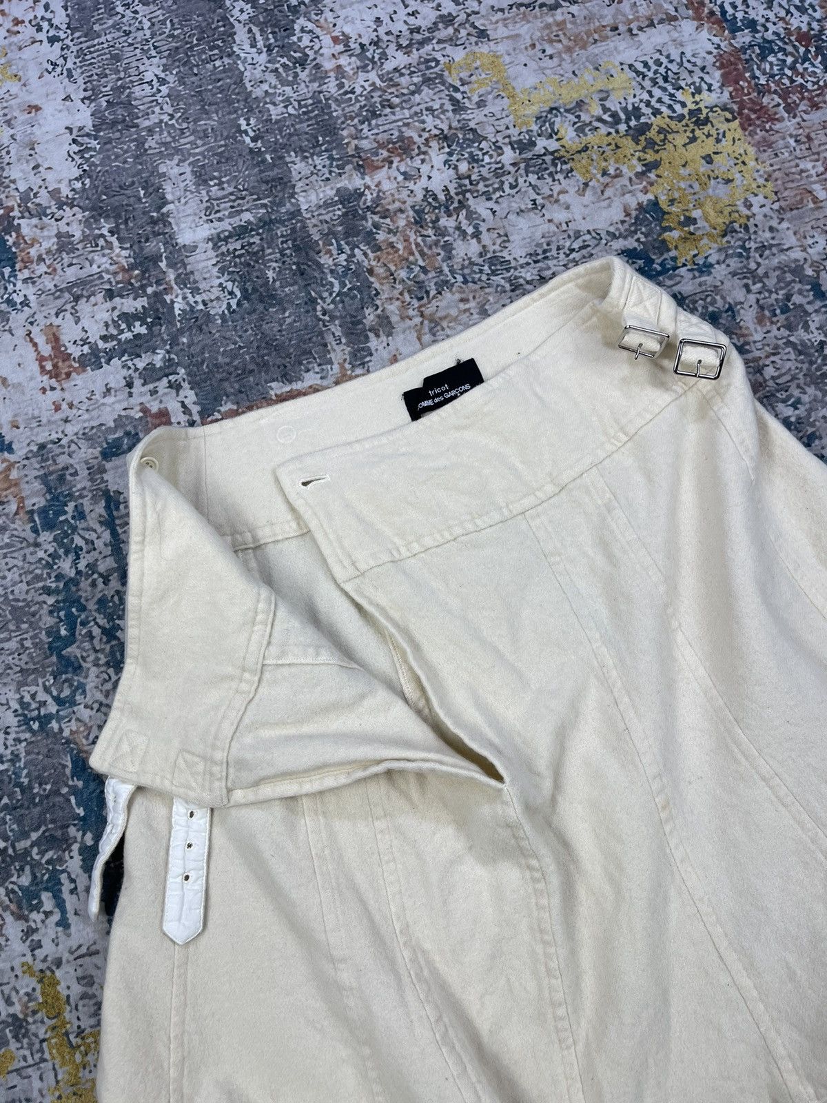 Tricot Comme des Garcons AD 2009 Tricot Comme Des Garcons Crepe Flared Skirt Size 28" / US 6 / IT 42 - 9 Thumbnail