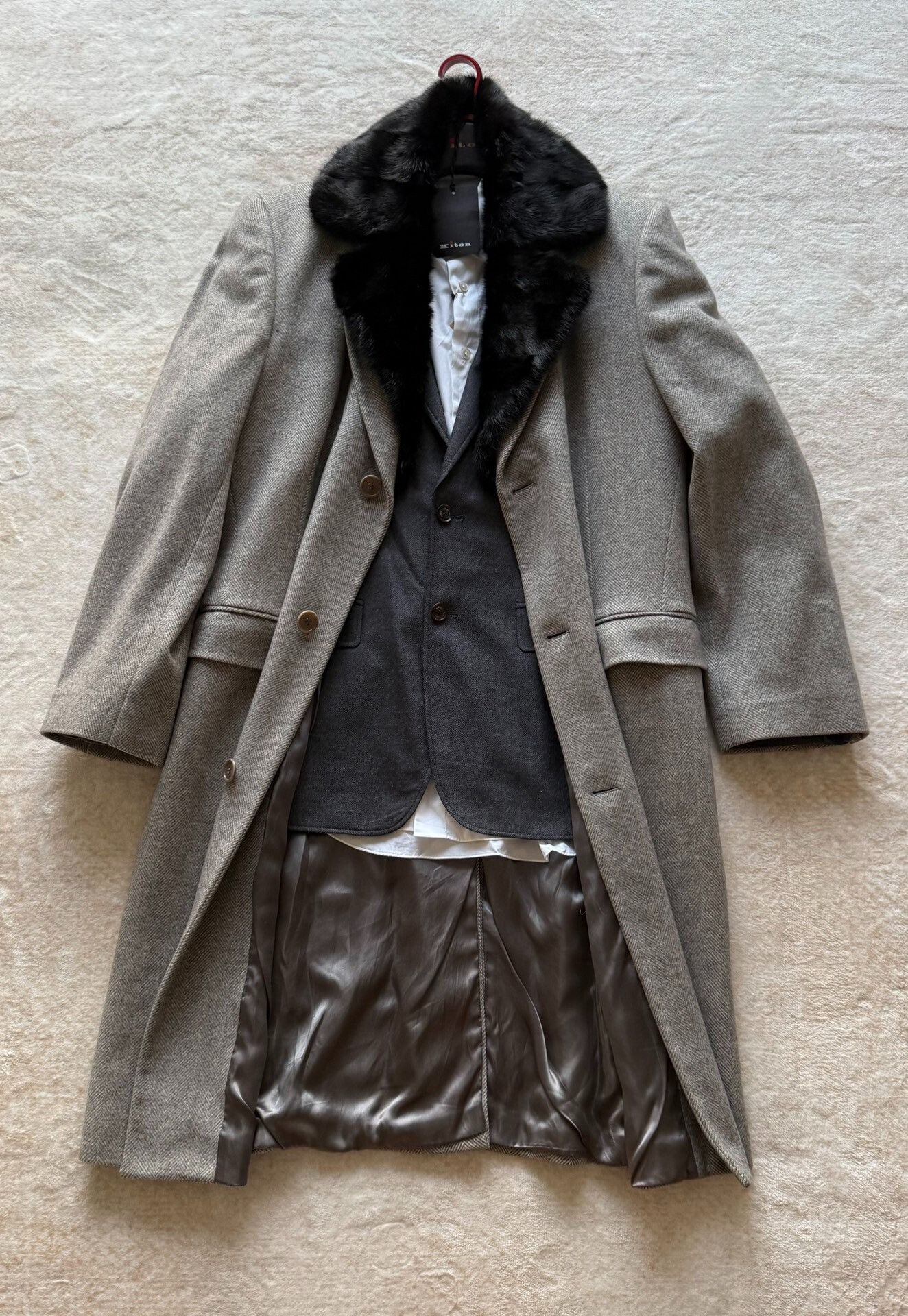 Kiton Luxurious Kiton Neapolitan Tailored Coat Size US M / EU 48-50 / 2 - 1 Thumbnail