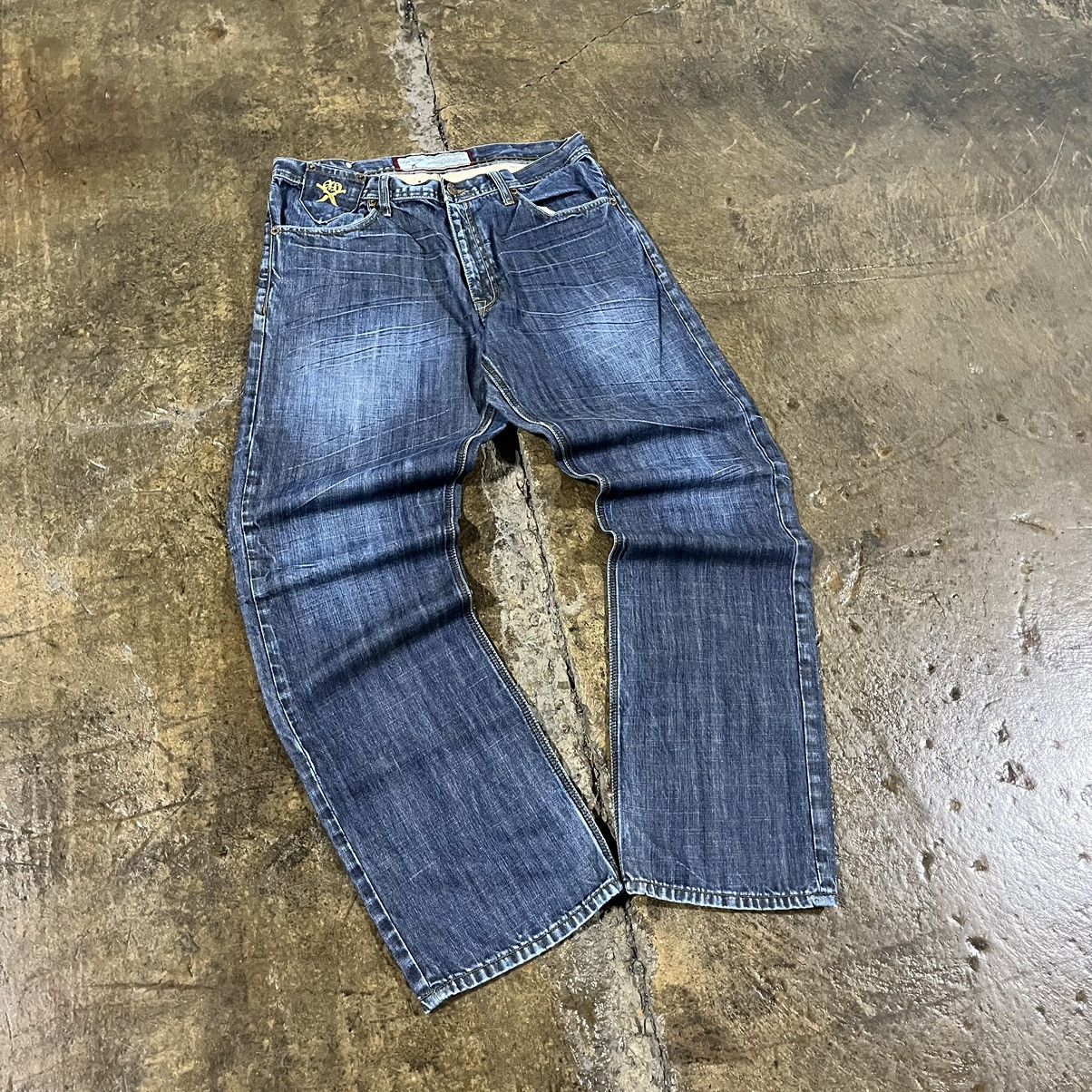 JNCO × Southpole × Vintage Crazy Vintage Y2K Baggy Jeans Grunge Skater Wide Leg Size US 36 / EU 52 - 8 Thumbnail
