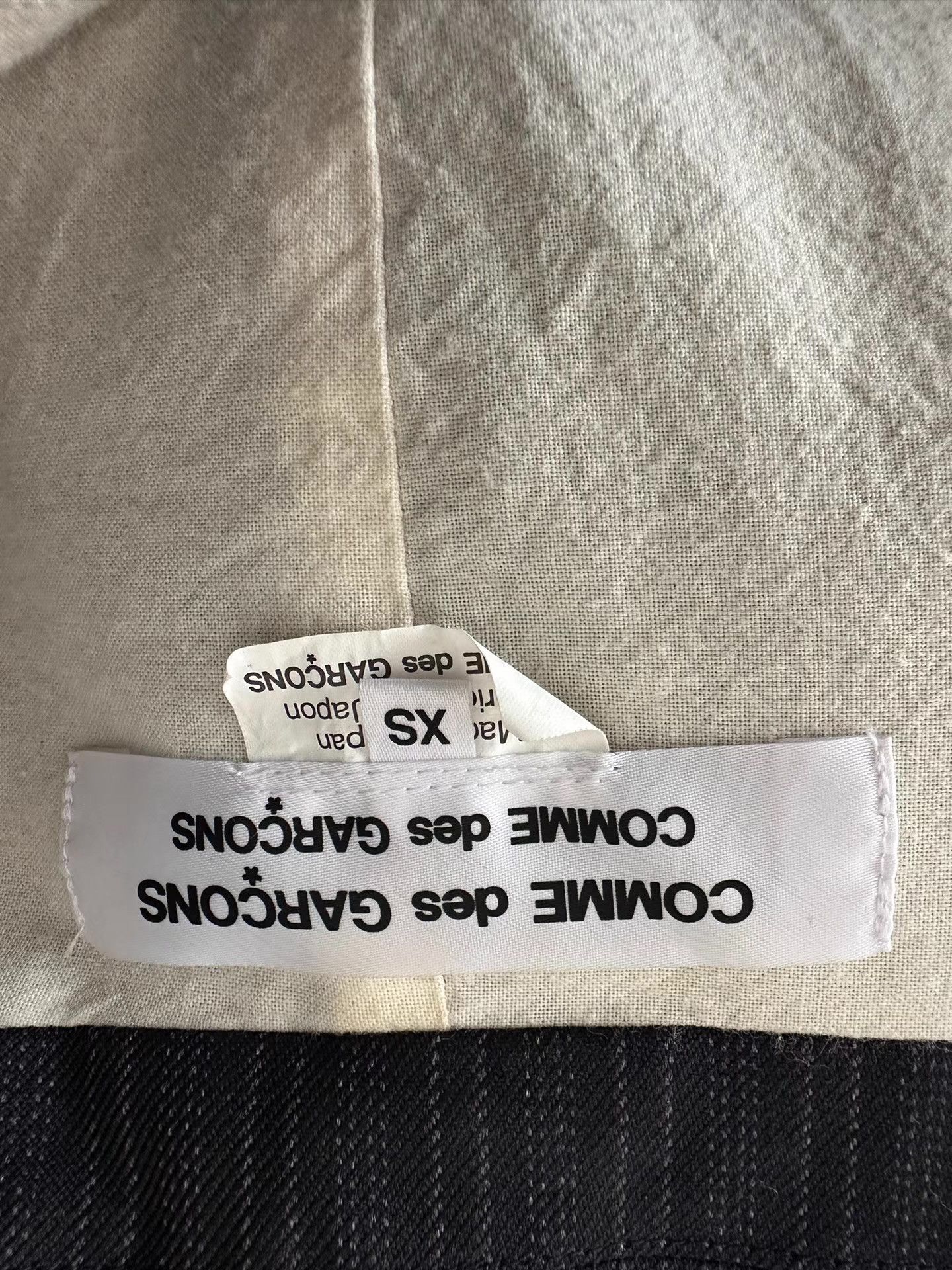 Comme des Garcons Comme des Garçons CDG comcom Striped Long Coat Jacket Ｑ24 Size XS / US 0-2 / IT 36-38 - 3 Thumbnail