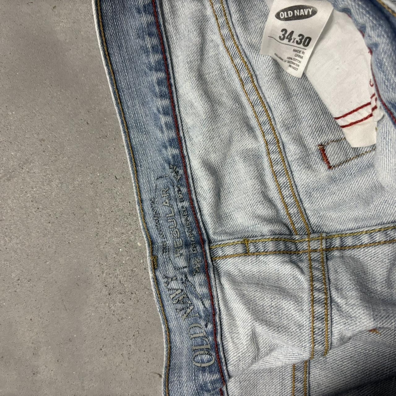 Japanese Brand × Vintage Crazy Vintage Y2K/2000s Grunge Faded Light Wash Essential Denim Jeans! Size US 34 / EU 50 - 7 Thumbnail