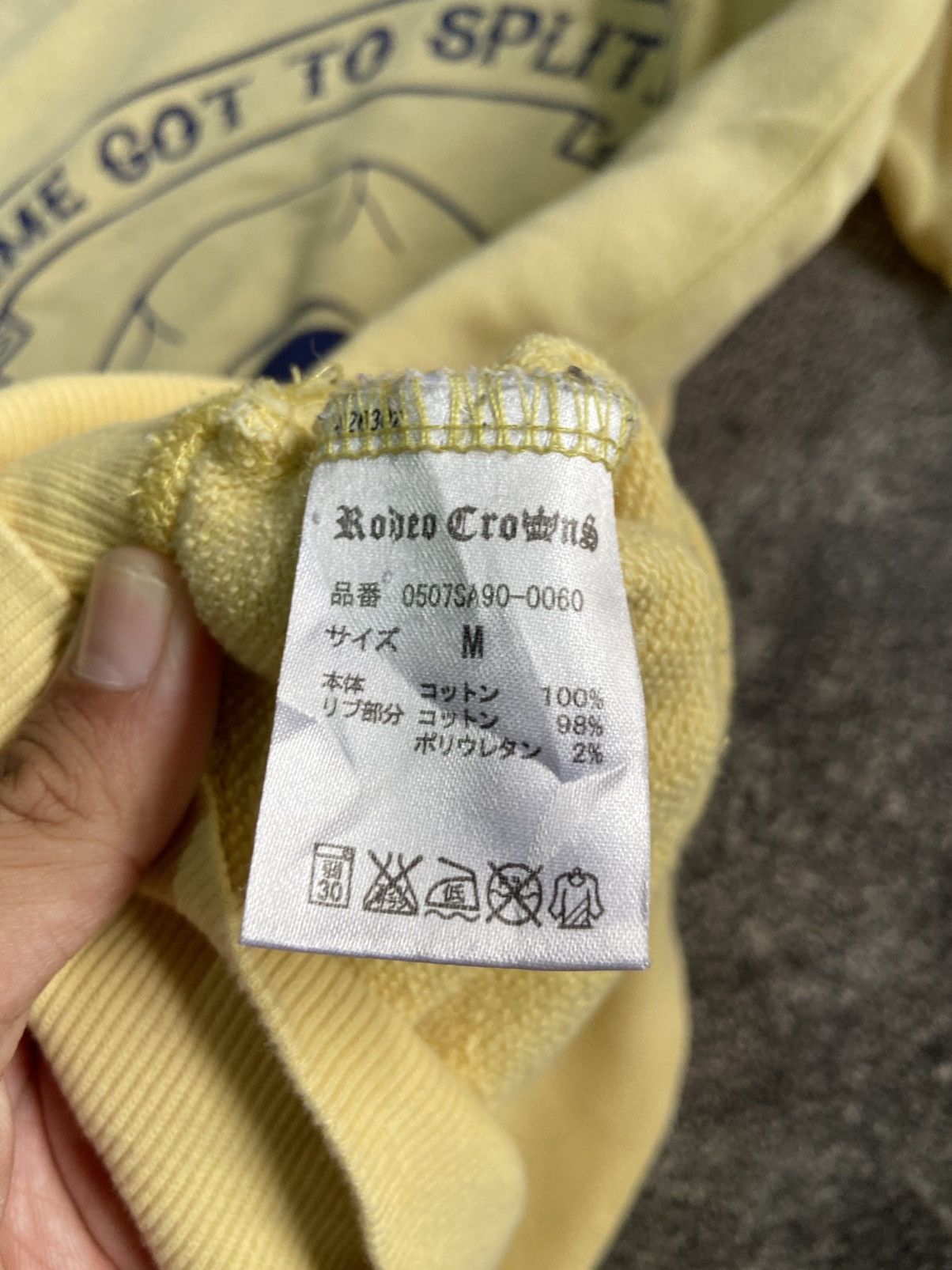 If Six Was Nine × Japanese Brand × Le Grande Bleu (L.G.B.) Vintage Rodeo Crown Skull Thrashed Sweatshirt Size US M / EU 48-50 / 2 - 9 Thumbnail
