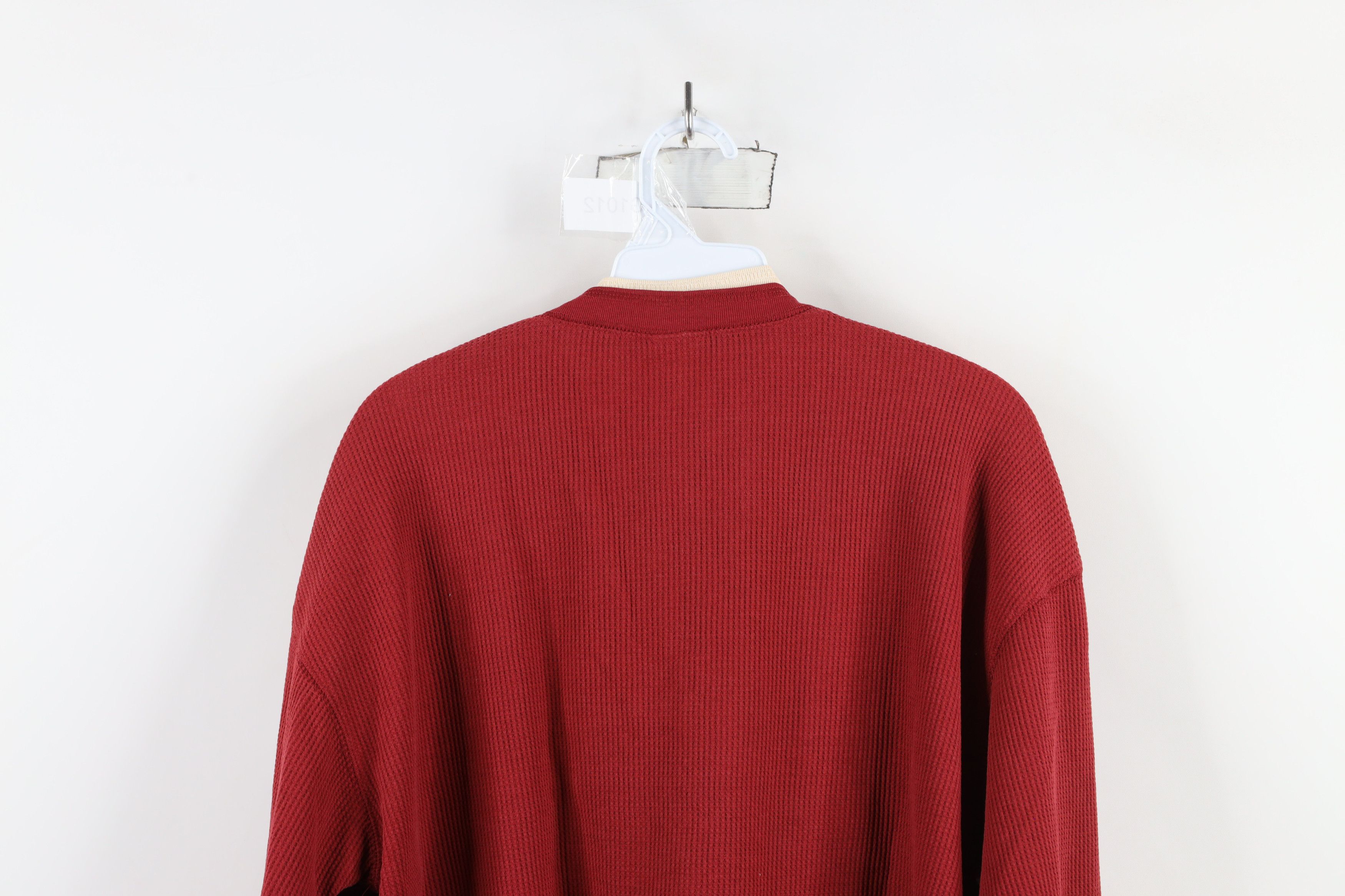 Vintage Vintage 90s Streetwear Layered Thermal Waffle Knit T-Shirt Size L / US 10 / IT 46 - 11 Thumbnail