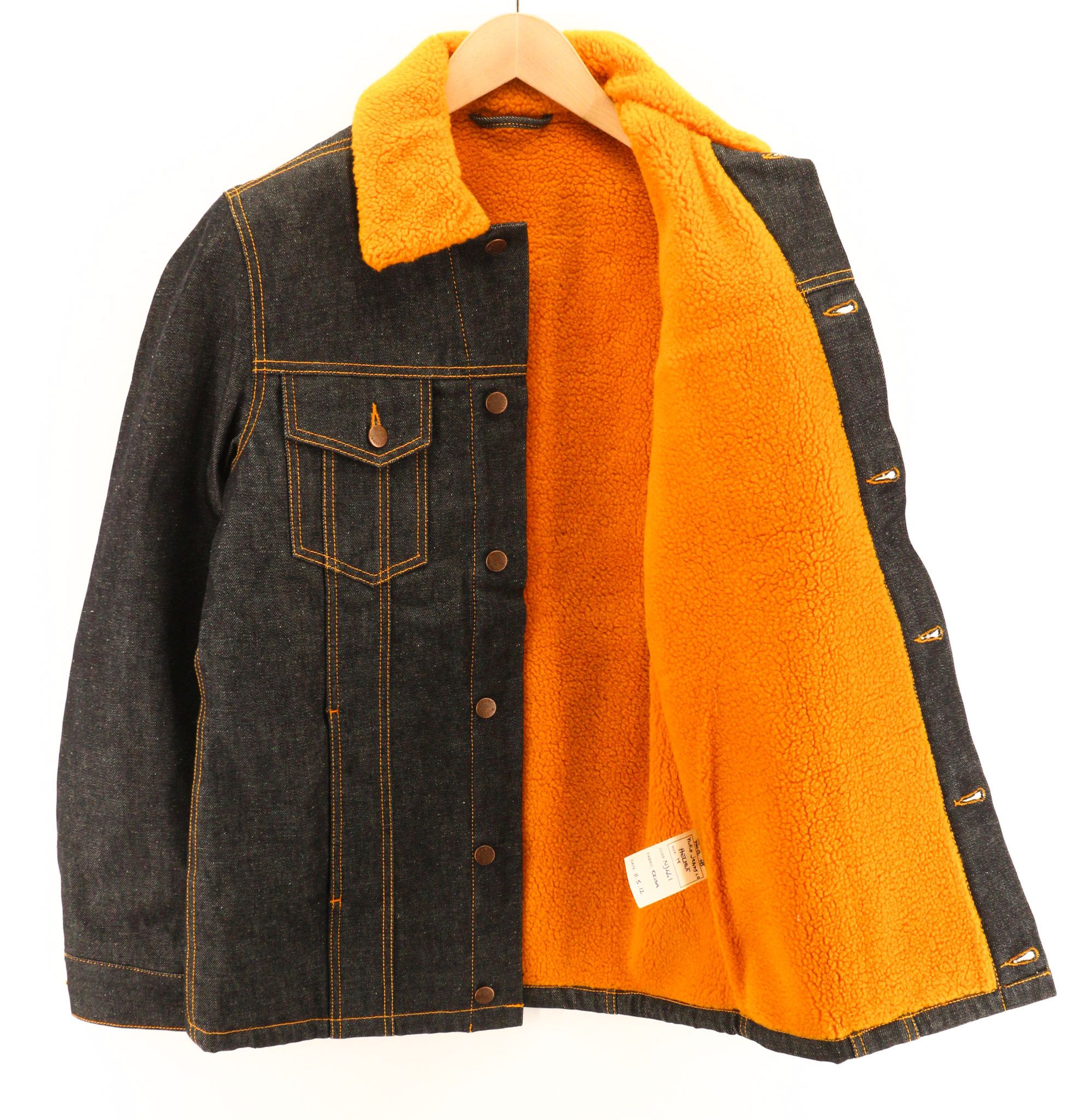 Nudie Jeans HELMUT M Blue Sherpa Lined Long Sleeve Denim Jacket 80812 Size US M / EU 48-50 / 2 - 4 Thumbnail