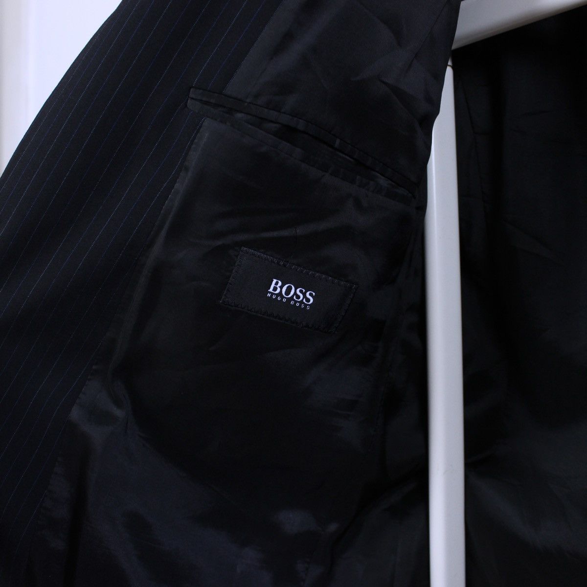 Hugo Boss Hugo Boss Pinstriped Blazer Jacket Size 44R - 6 Thumbnail