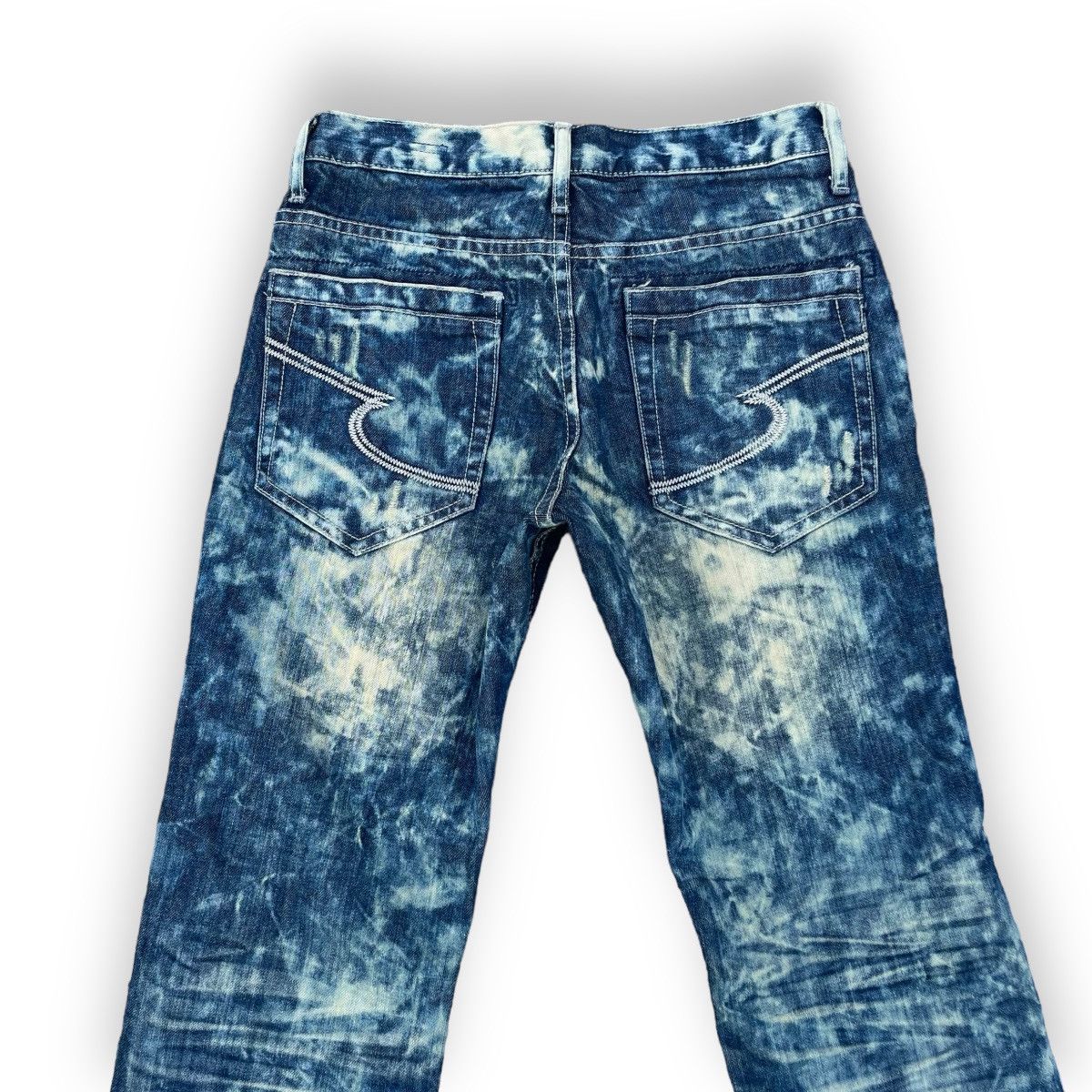 If Six Was Nine × Le Grande Bleu (L.G.B.) × semanticdesign 🇯🇵 SEMANTIC DESIGN ACID WASH JEANS Size US 28 / EU 44 - 8 Thumbnail