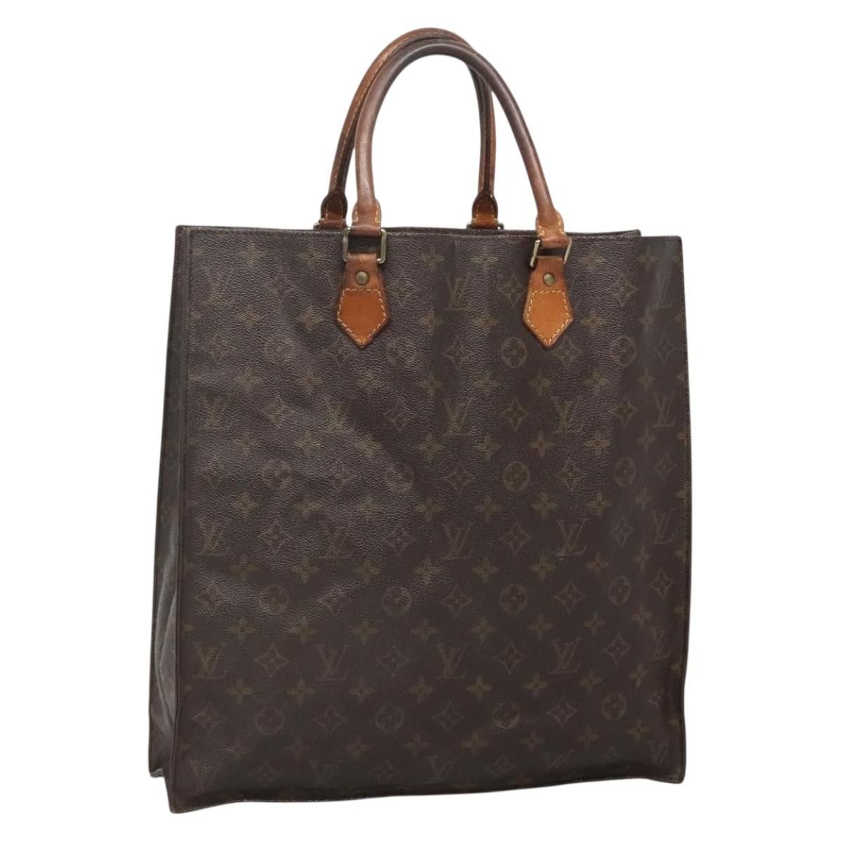 Louis Vuitton LOUIS VUITTON Monogram Sac Plat Hand Bag M51140 Size ONE SIZE - 1 Thumbnail