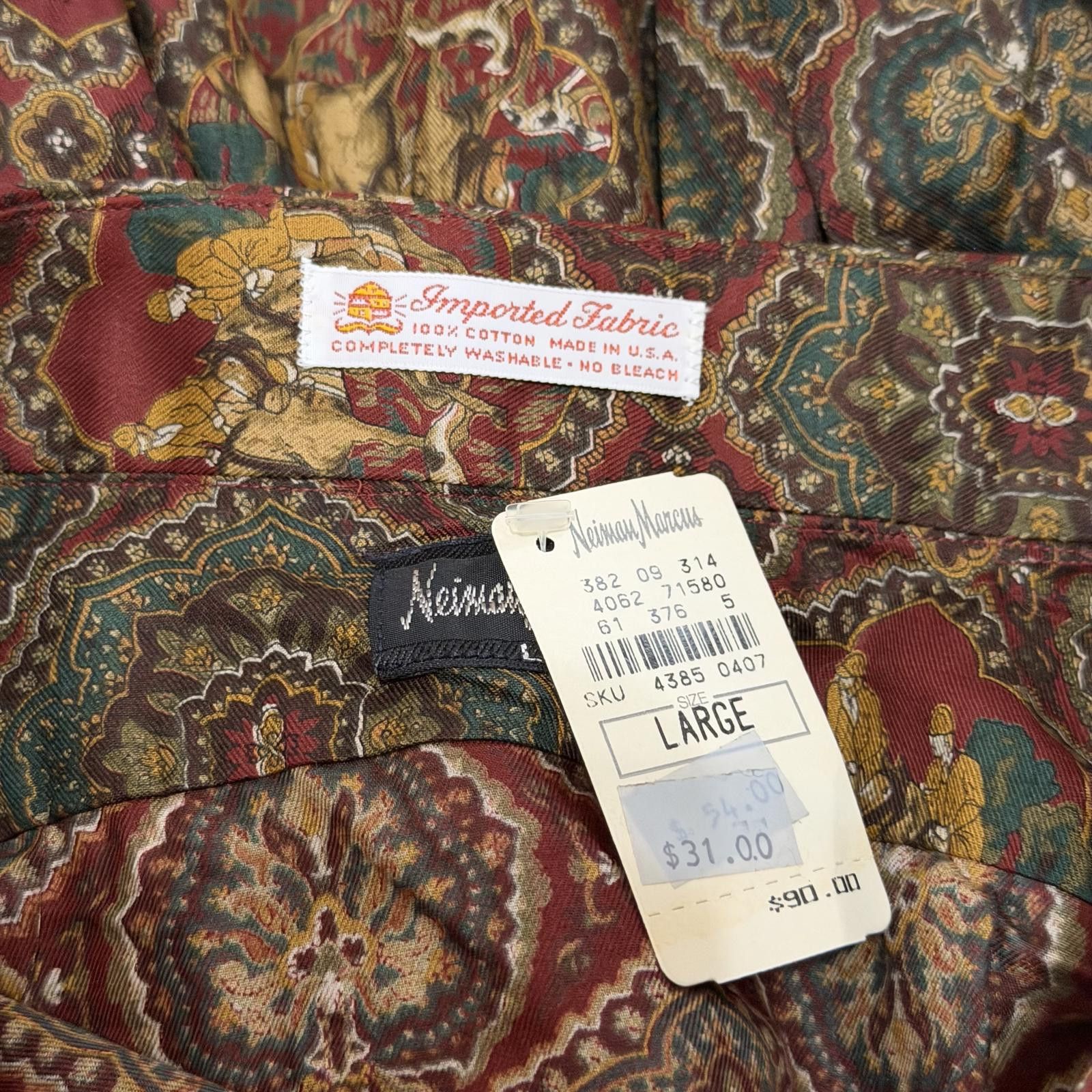Neiman Marcus Vintage 70s 80s Neiman Marcus Art AOP Shirt Size US L / EU 52-54 / 3 - 5 Thumbnail