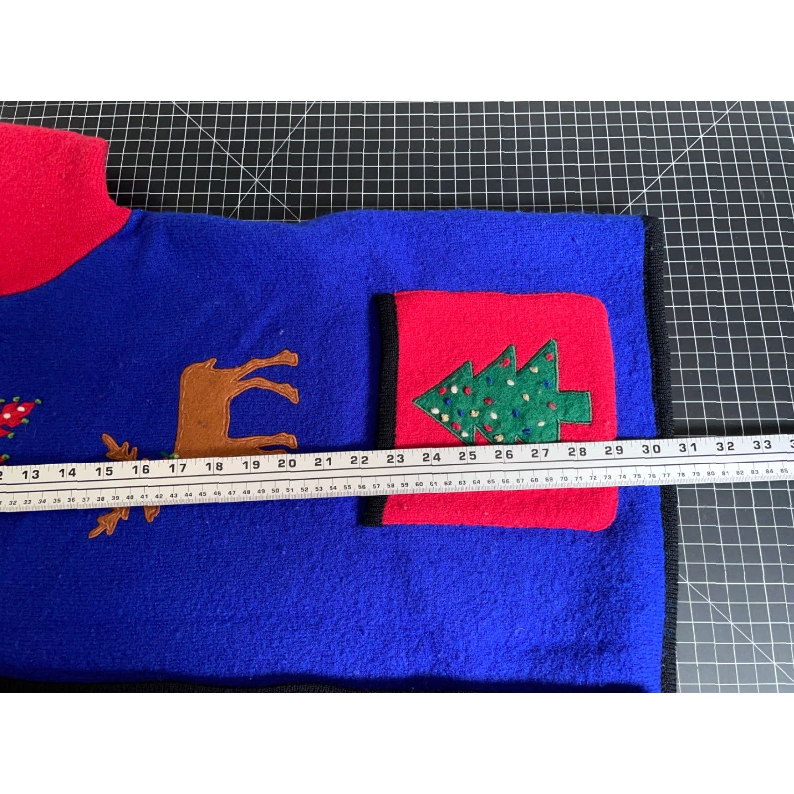 Vintage VINTAGE Marisa Christina Wool Cardigan Women's 3X Blue Red Knit Christmas Embroidered Holiday Ugly Sweater Size XXL / US 16-18 / IT 52-54 - 6 Thumbnail