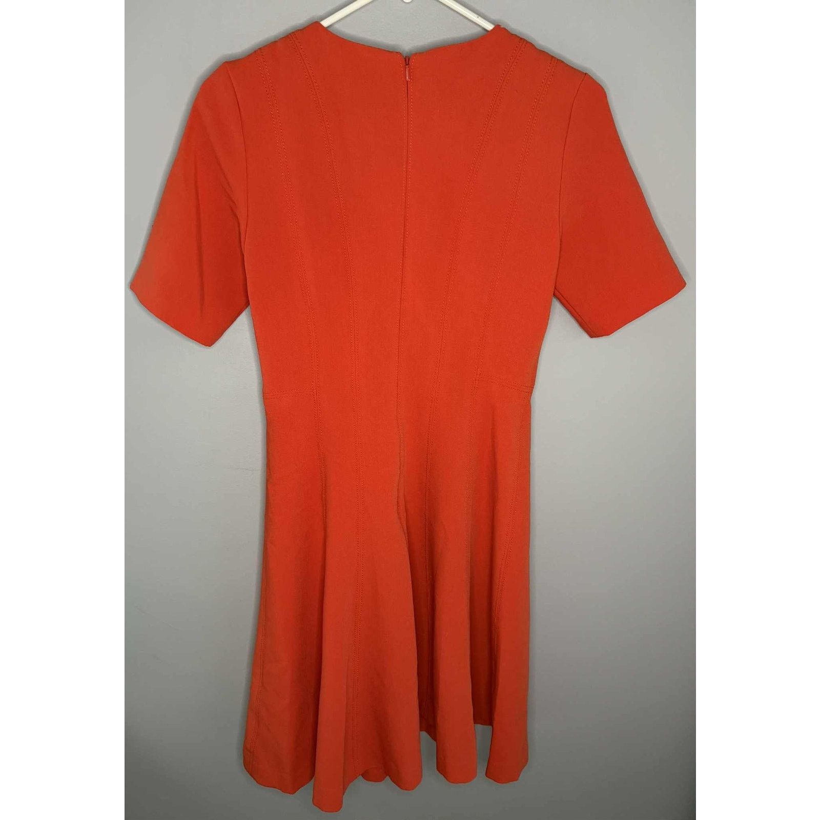 Banana Republic Banana Republic Fit & Flare Mini Dress Orange Women's US 2 Size XS / US 0-2 / IT 36-38 - 6 Thumbnail