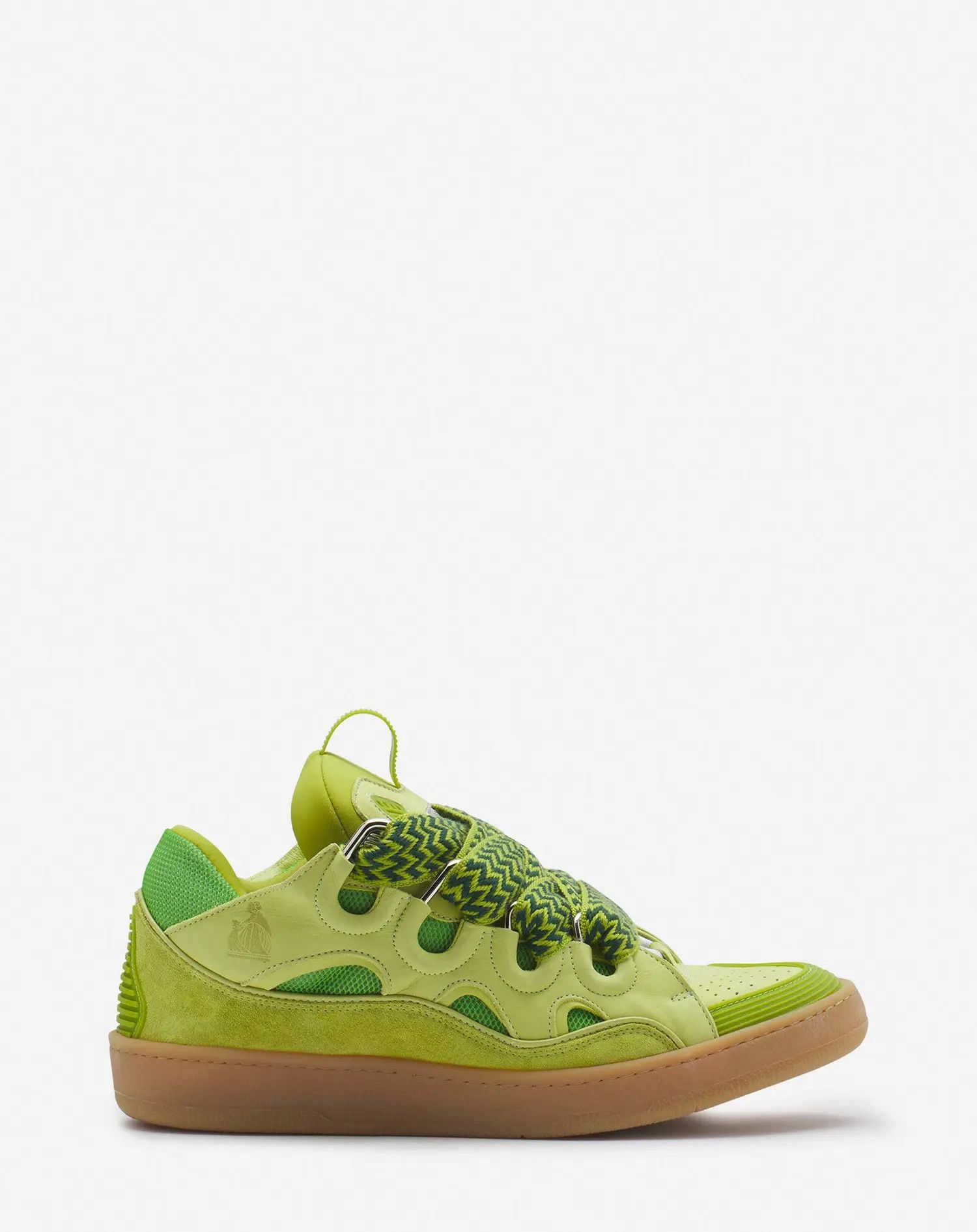 oc11z0325 Curb Low Top Sneakers in Green