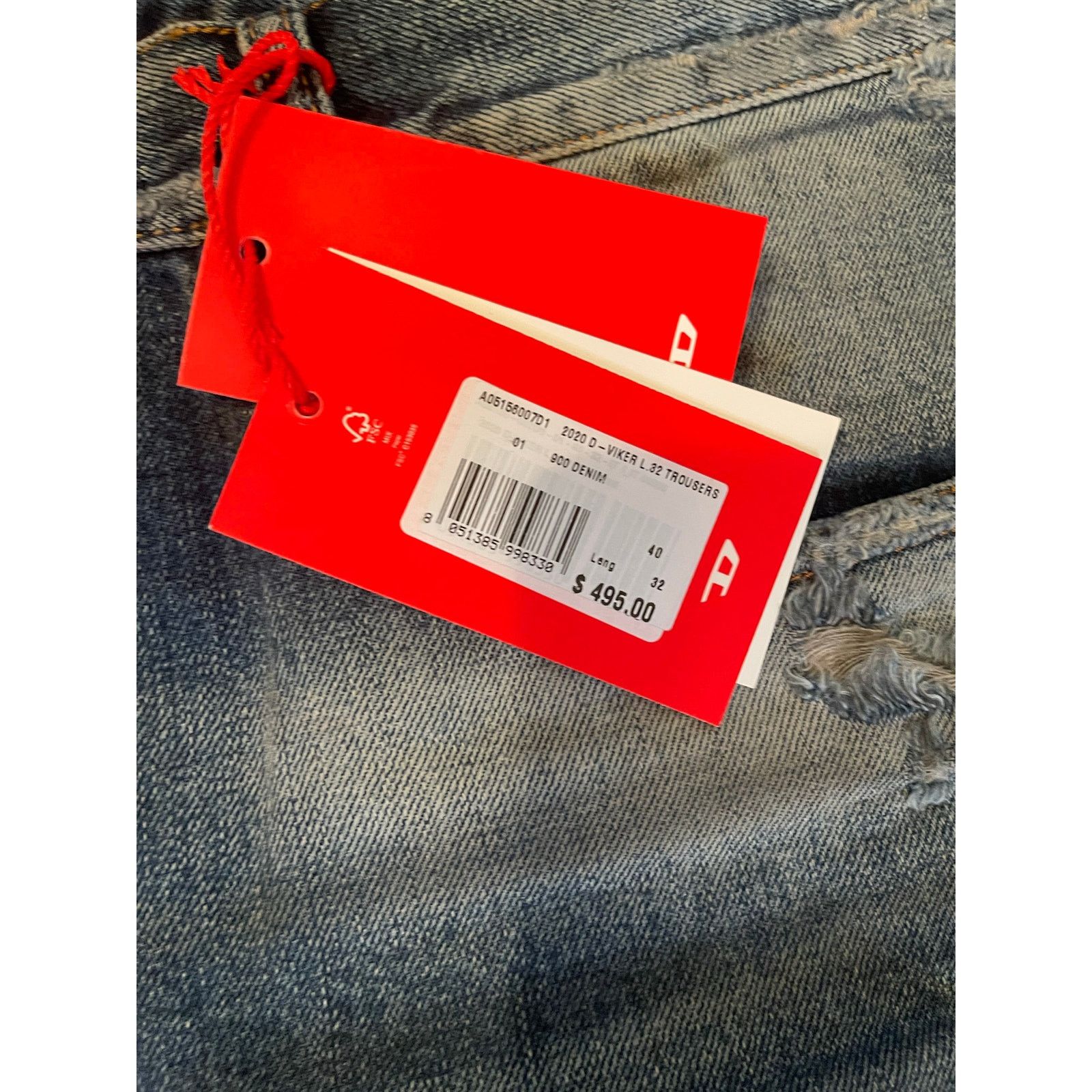 Diesel Diesel Men’s D-Viker L.32 Trouser Jeans NWT 40W 32L Size US 40 / EU 56 - 4 Thumbnail