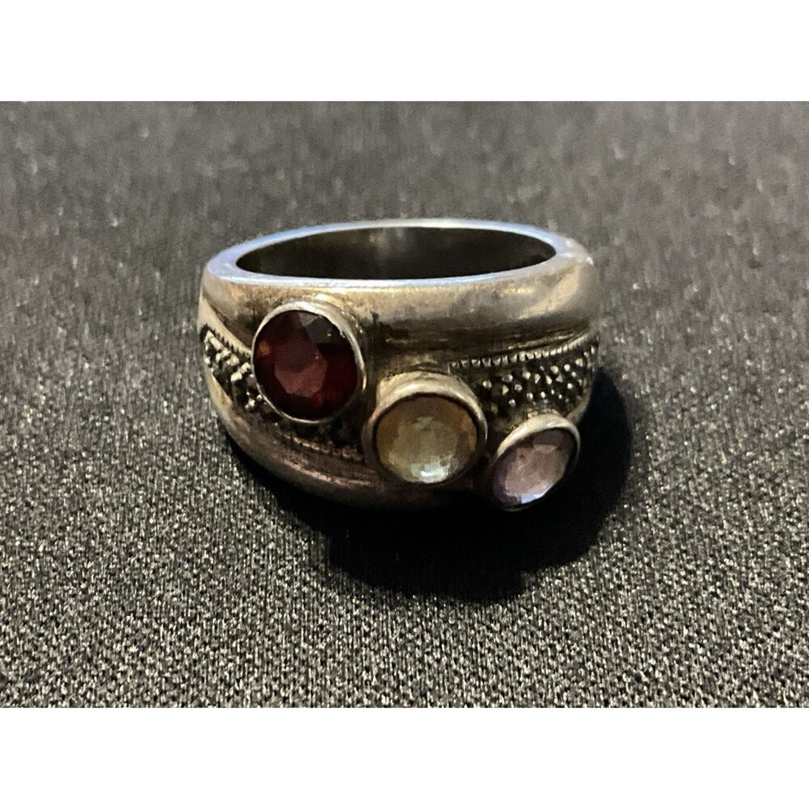 Other Judith Jack Garnet, Citrine, Amethyst, Marcasite Size 7 Ring Size ONE SIZE - 3 Thumbnail