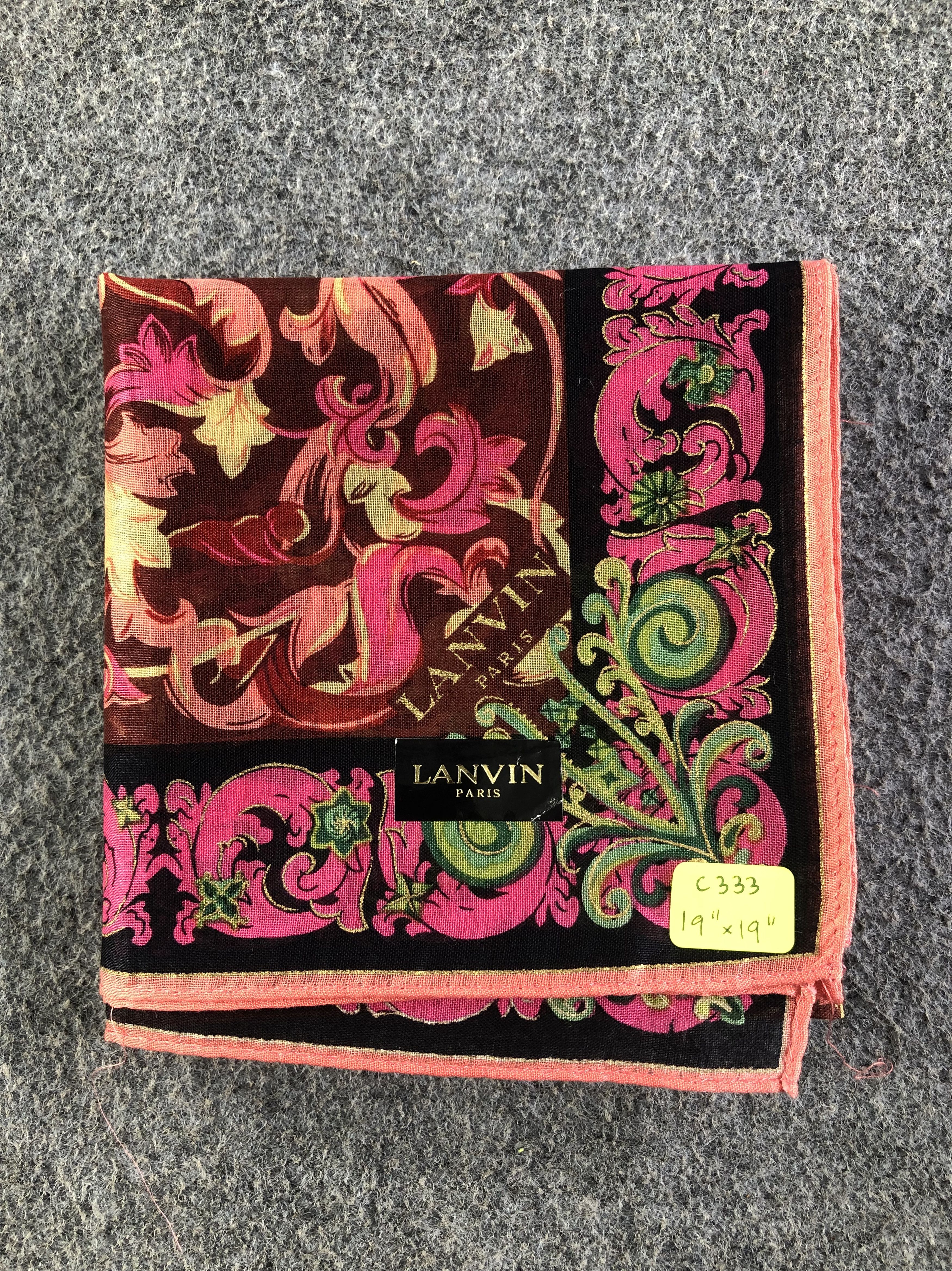 Lanvin Lanvin Handkerchief / Bandana / Neckerchief C333 Size ONE SIZE - 7 Thumbnail