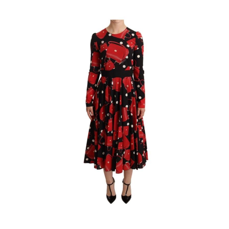 Dolce & Gabbana o1y0825 Midi Dress in Multicolor Size XS / US 0-2 / IT 36-38 - 1 Thumbnail