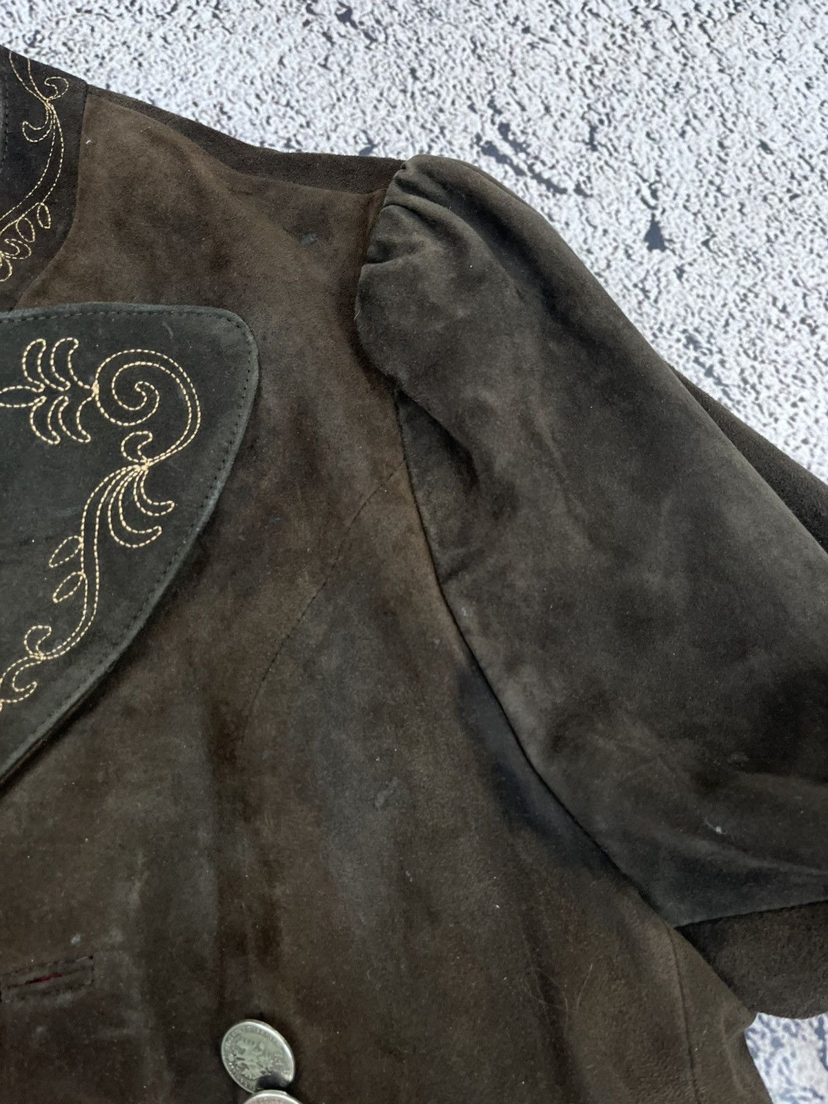 Genuine Leather Vintage Y2K Brown Leather Retro Jacket Military size M Size M / US 6-8 / IT 42-44 - 15 Thumbnail