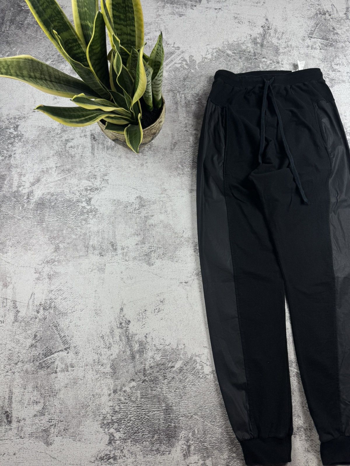 Andrea Ya'aqov Andrea Yaaqov Y2K Avant Gard Cotton Design Nylon Sweat Pants Trousers Bottoms Size US 30 / EU 46 - 2 Thumbnail