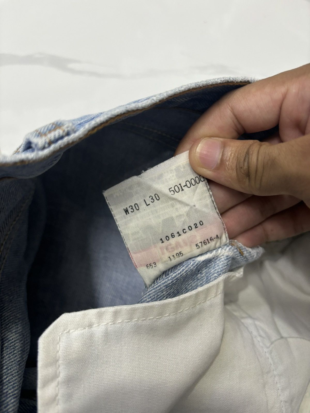 Levi's VINTAGE LEVIS 501xx STONE WASH BAGGY DISTRESS DENIM JEANS Size 29" - 10 Thumbnail