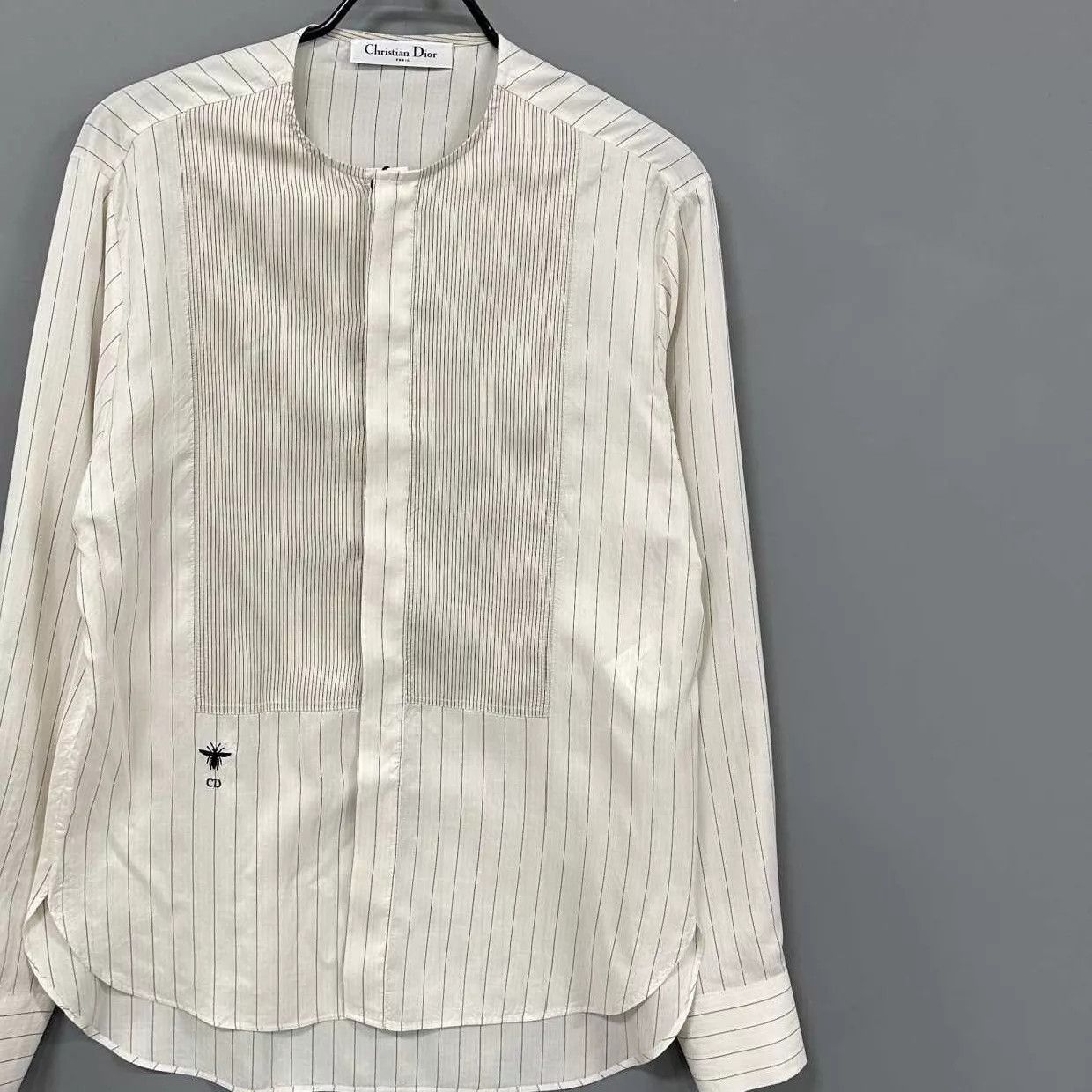 Dior Dior Women's Embroidered Bee Silk Shirt 36 Size XS / US 0-2 / IT 36-38 - 2 Thumbnail