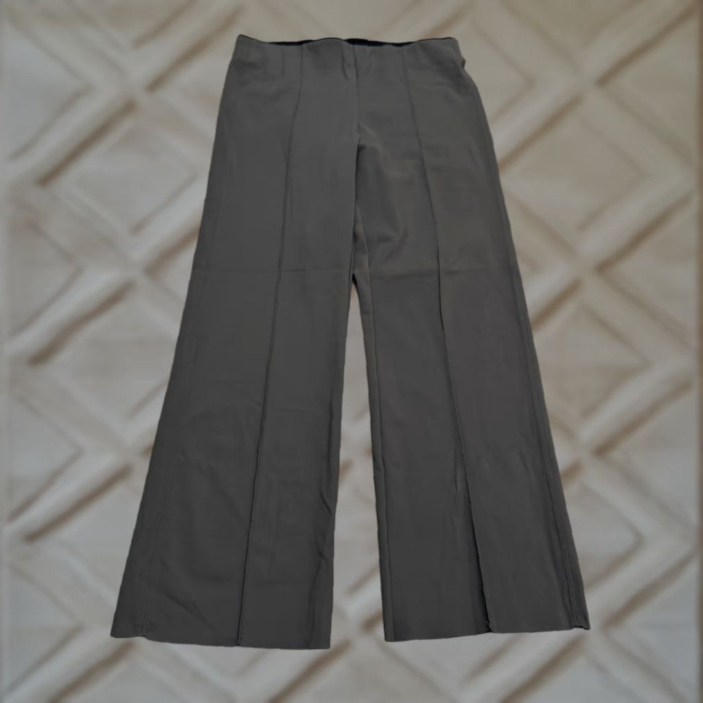 Athleta Athleta Pants Wide-Leg Womens Small Gray High Rise Pull On Inseam 26 in 28 in Nylon Microfiber Regular Squared? Size 28" / US 6 / IT 42 - 1 Thumbnail