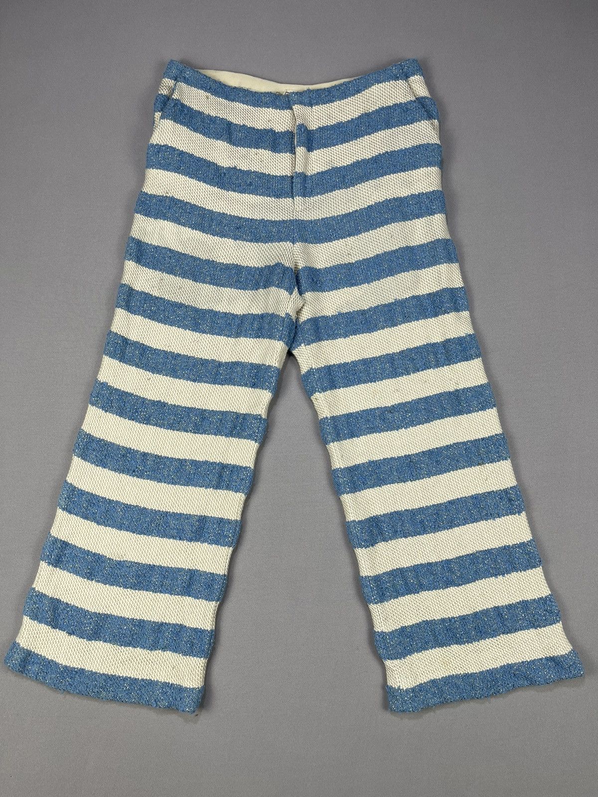 KEITAMARUYAMA Keita Mruyama Knit Stripes Quater Pants Size 26" / US 2 / IT 38 - 1 Thumbnail
