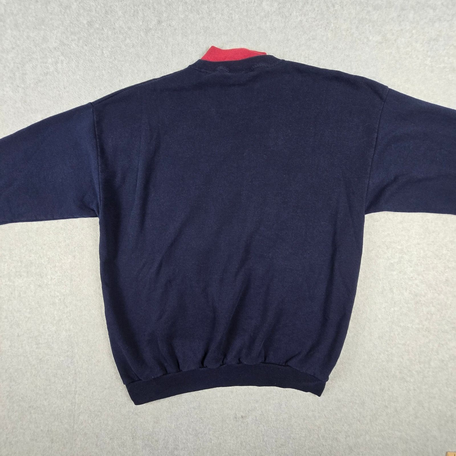 Vintage Vtg Alabama Sweatshirt XL by Santee Navy Red Made in USA Size XL / US 12-14 / IT 48-50 - 10 Thumbnail