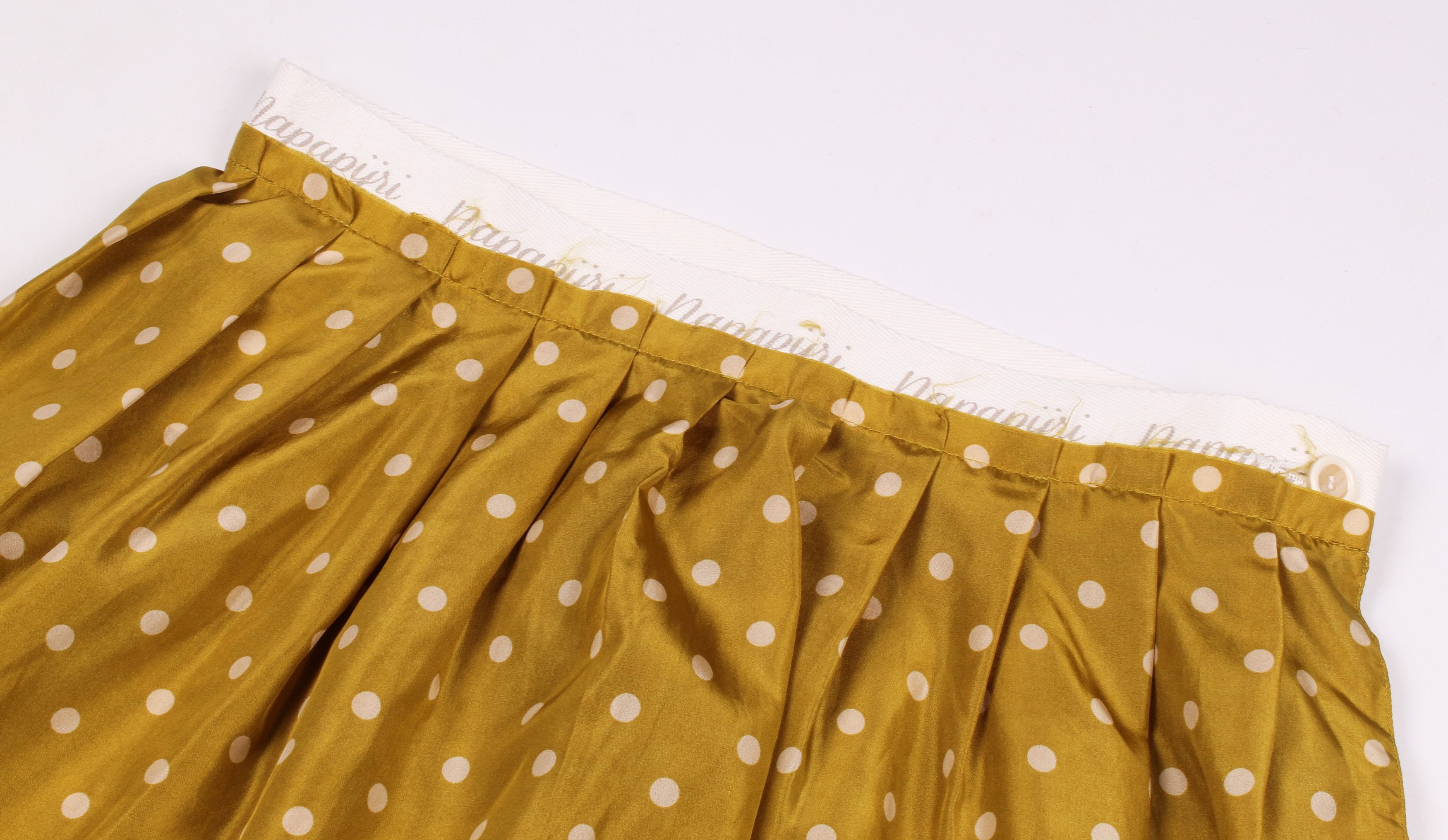 Napapijri Napapijri Polka Dot Silk Mini Skirt Size 30" / US 8 / IT 44 - 2 Thumbnail