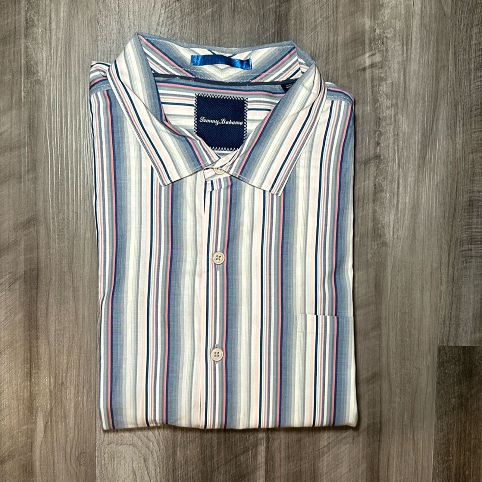 Tommy Bahama Tommy Bahama Pima Cotton Long Sleeve Button Down - 2XL Size US XXL / EU 58 / 5 - 1 Thumbnail