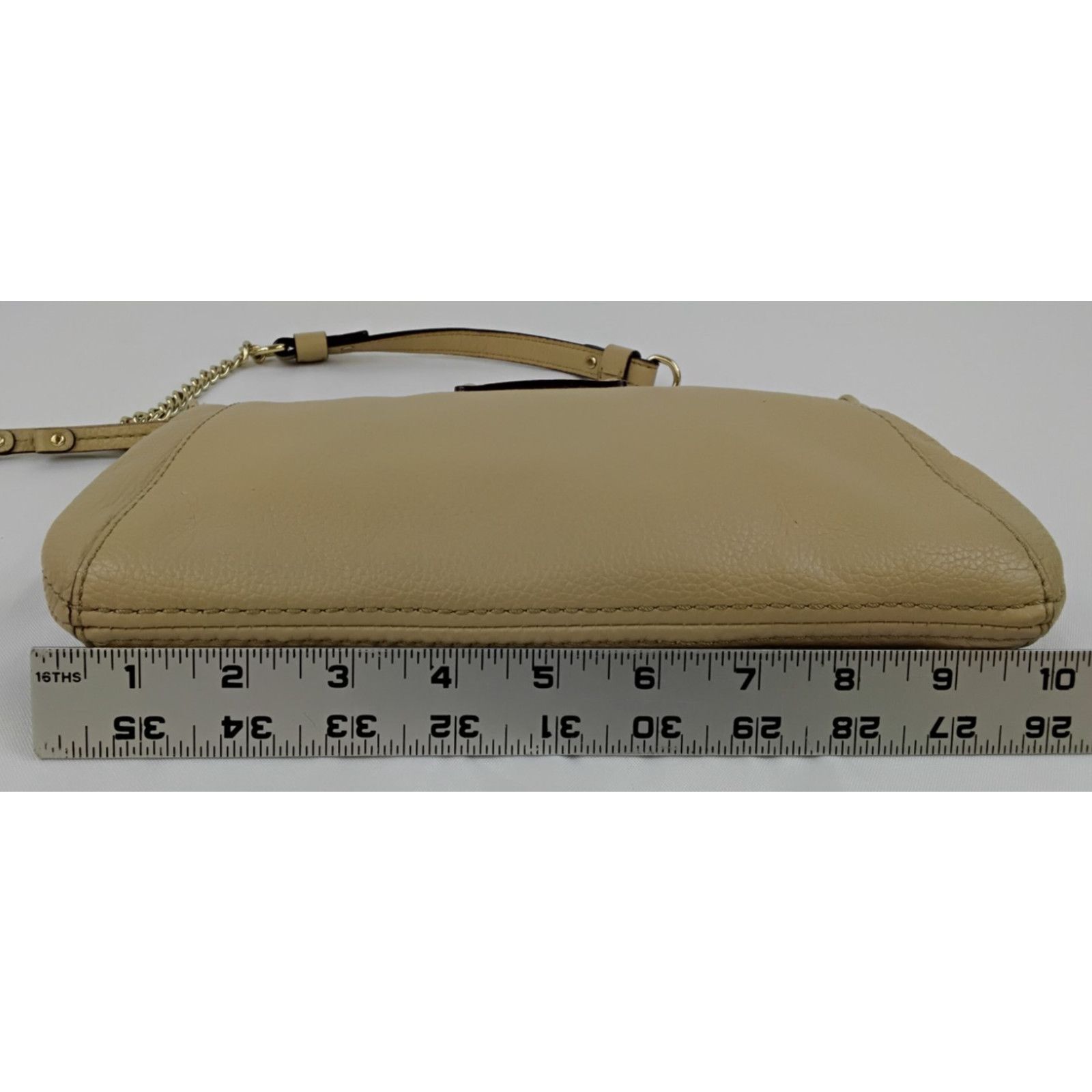 Kate Spade Kate Spade Mini Shoulder Bag Tan Pebbled Leather Purse Size ONE SIZE - 15 Thumbnail