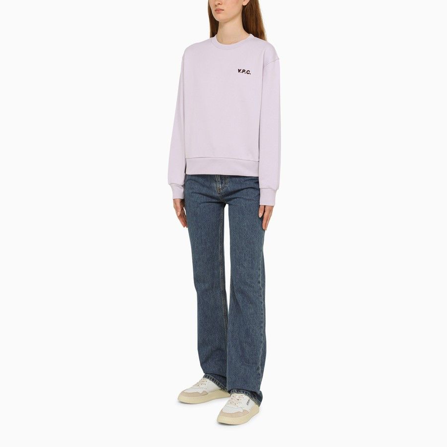 A.P.C. o1d2blof0724 Crew Neck Sweatshirts in Light Lilac Size XS / US 0-2 / IT 36-38 - 2 Thumbnail