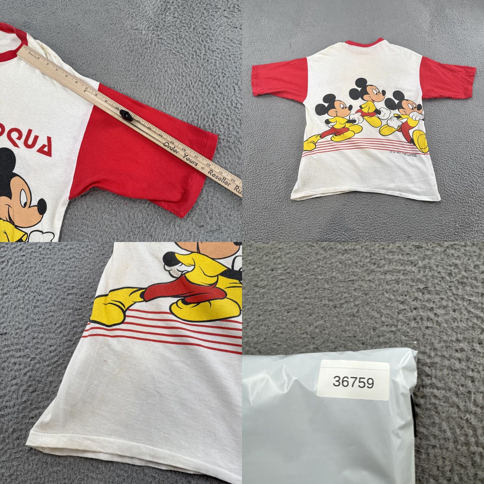 Doublet VTG Velva Sheen Mickey Moues Shirt Mens Wrap Around Double Sided 80s Size L Size US L / EU 52-54 / 3 - 9 Thumbnail