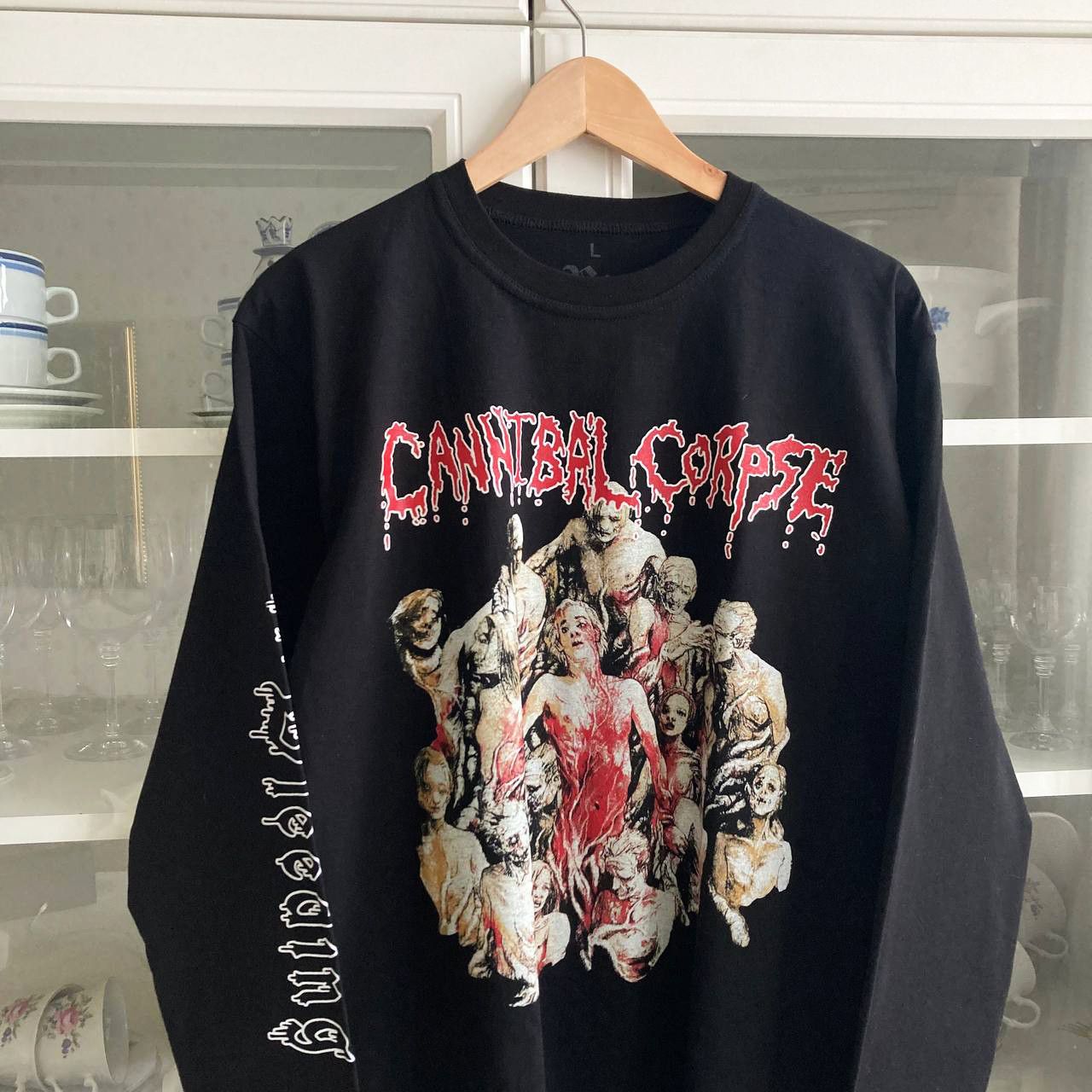 Band Tees Long sleeve Cannibal Corpse - The Bleeding / death metal Size US L / EU 52-54 / 3 - 2 Thumbnail