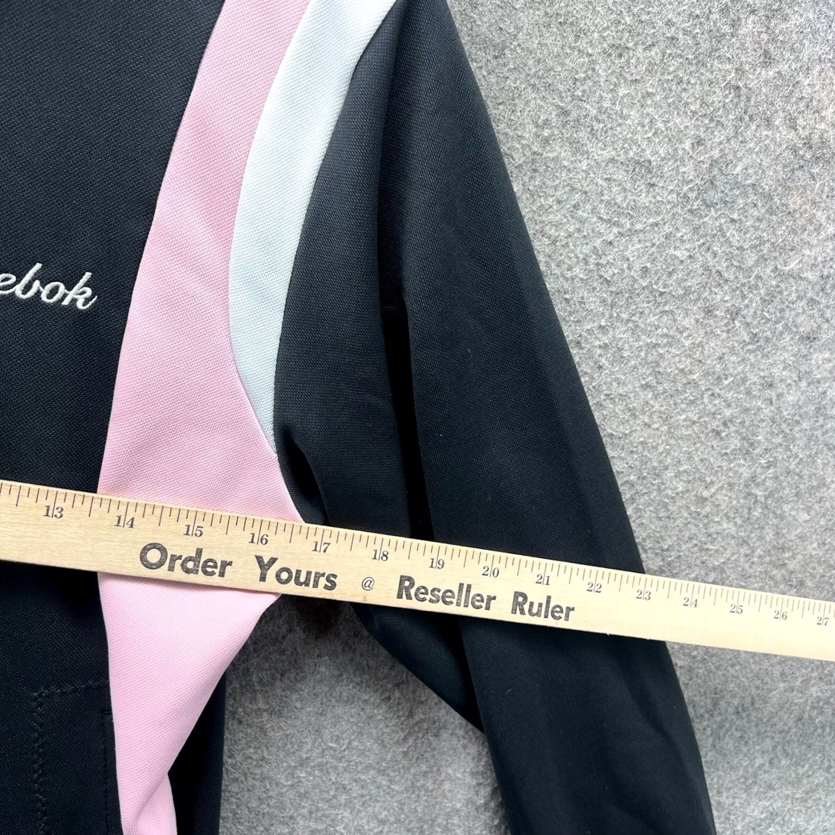 Reebok VINTAGE Reebok Tracksuit Women Medium Black Pink Full Zip Track Windbreaker 90s Reduces? Size M / US 6-8 / IT 42-44 - 3 Thumbnail