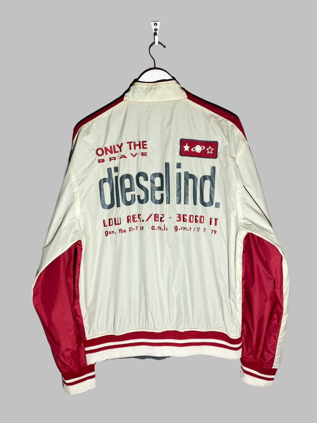 Diesel 🔥 VINTAGE 00s DIESEL REVERSIBLE BOMBER JACKET Y2K GRAIL RARE Size US XL / EU 56 / 4 - 2 Thumbnail