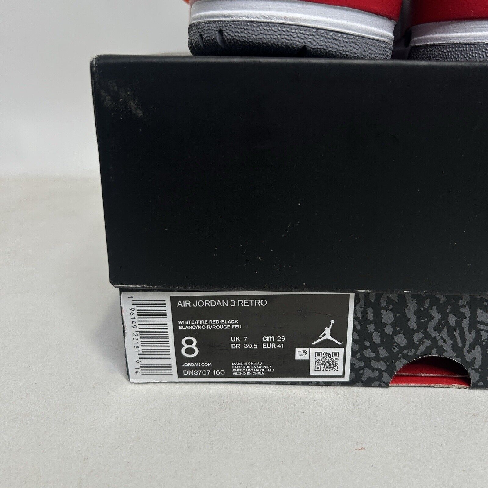 Jordan Brand Nike Air Jordan 3 Retro “Fire Red” 2024 Size US 8 / EU 41 - 5 Thumbnail