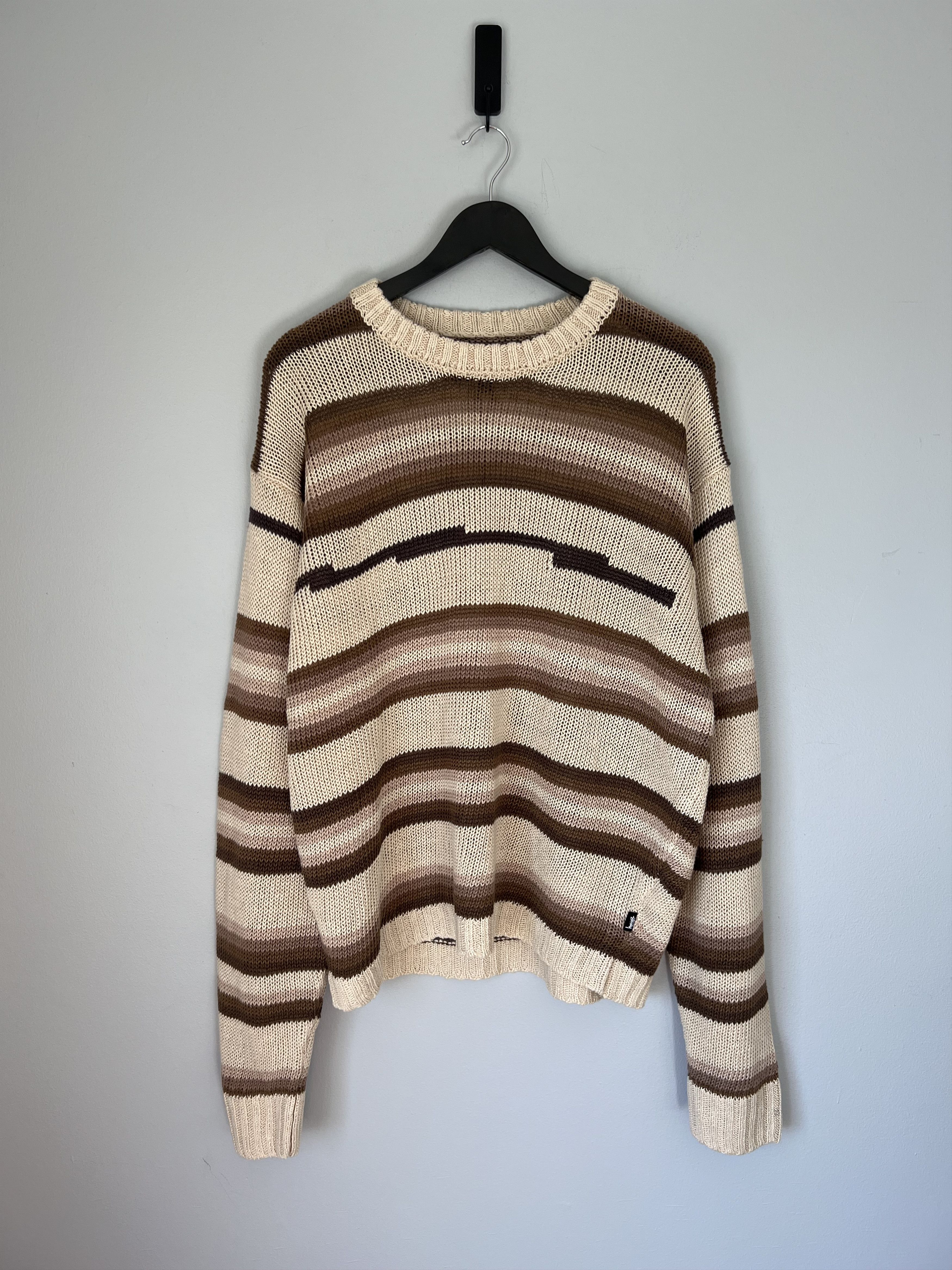Stussy Stüssy HAIRY STRIPE CREW SWEATER | Grailed
