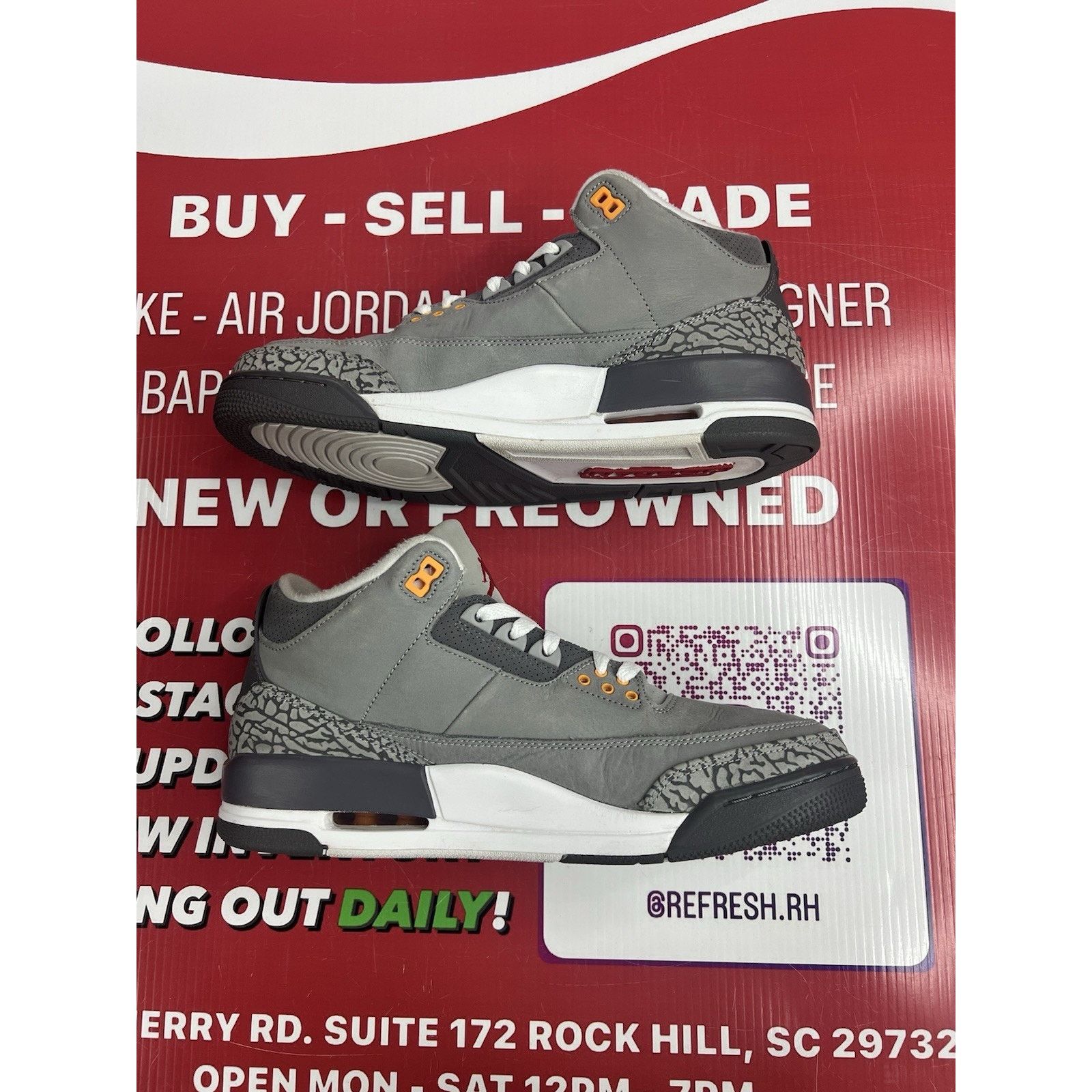Jordan Brand Air Jordan 3 Retro 2021 Cool Grey, Size 11, CT8532 012 Size US 11 / EU 44 - 3 Thumbnail