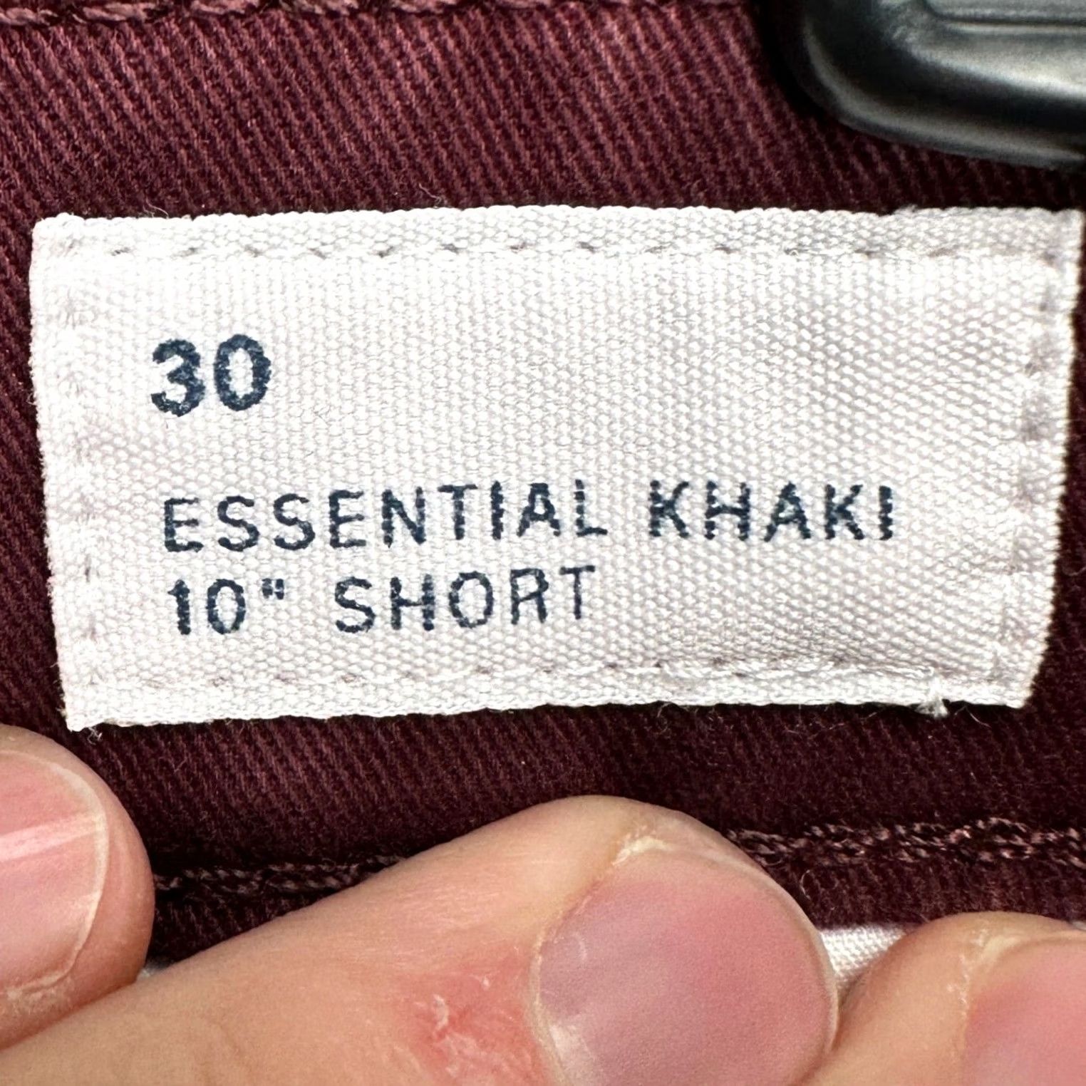 Gap GAP Mens Essential Khaki Shorts 30X10 Khakis Adult Casual Outdoor Walking Comfort Flat Front Pockets NEW Red Mens Size US 30 / EU 46 - 4 Thumbnail