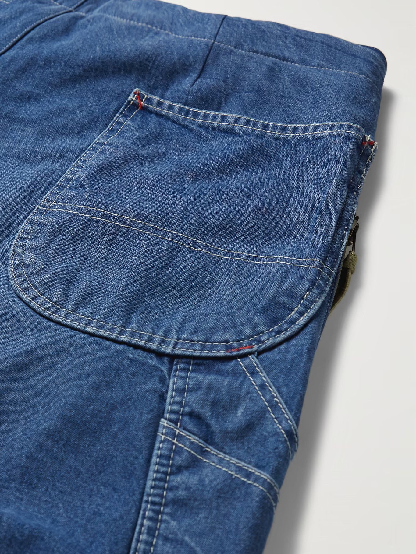 Greg Lauren NWT $1600 Greg Lauren Denim Zip Wide Leg With Sweat Size 2 Size US 32 / EU 48 - 5 Thumbnail