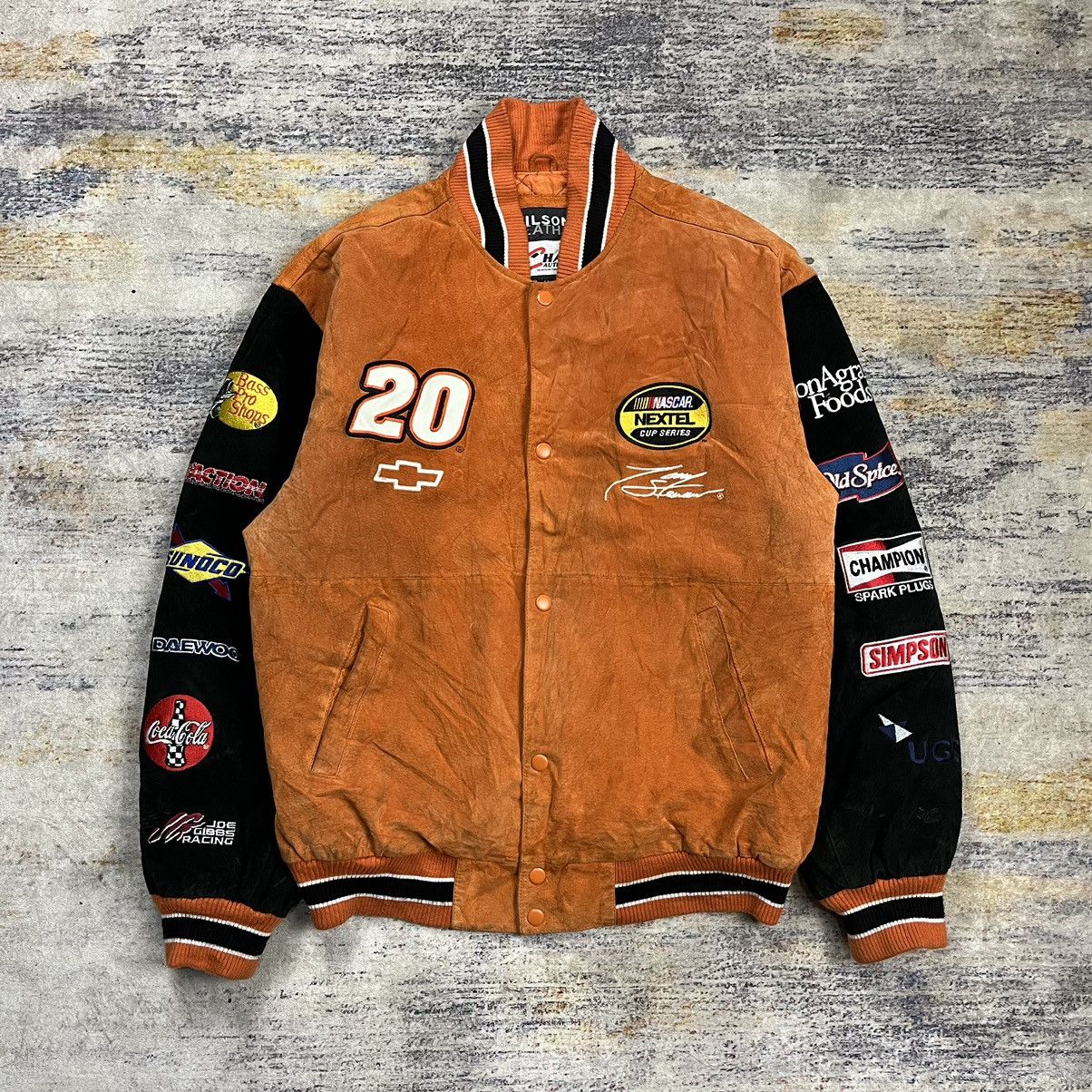 Tony Stewart Mens Lather/Suede shops Jacket