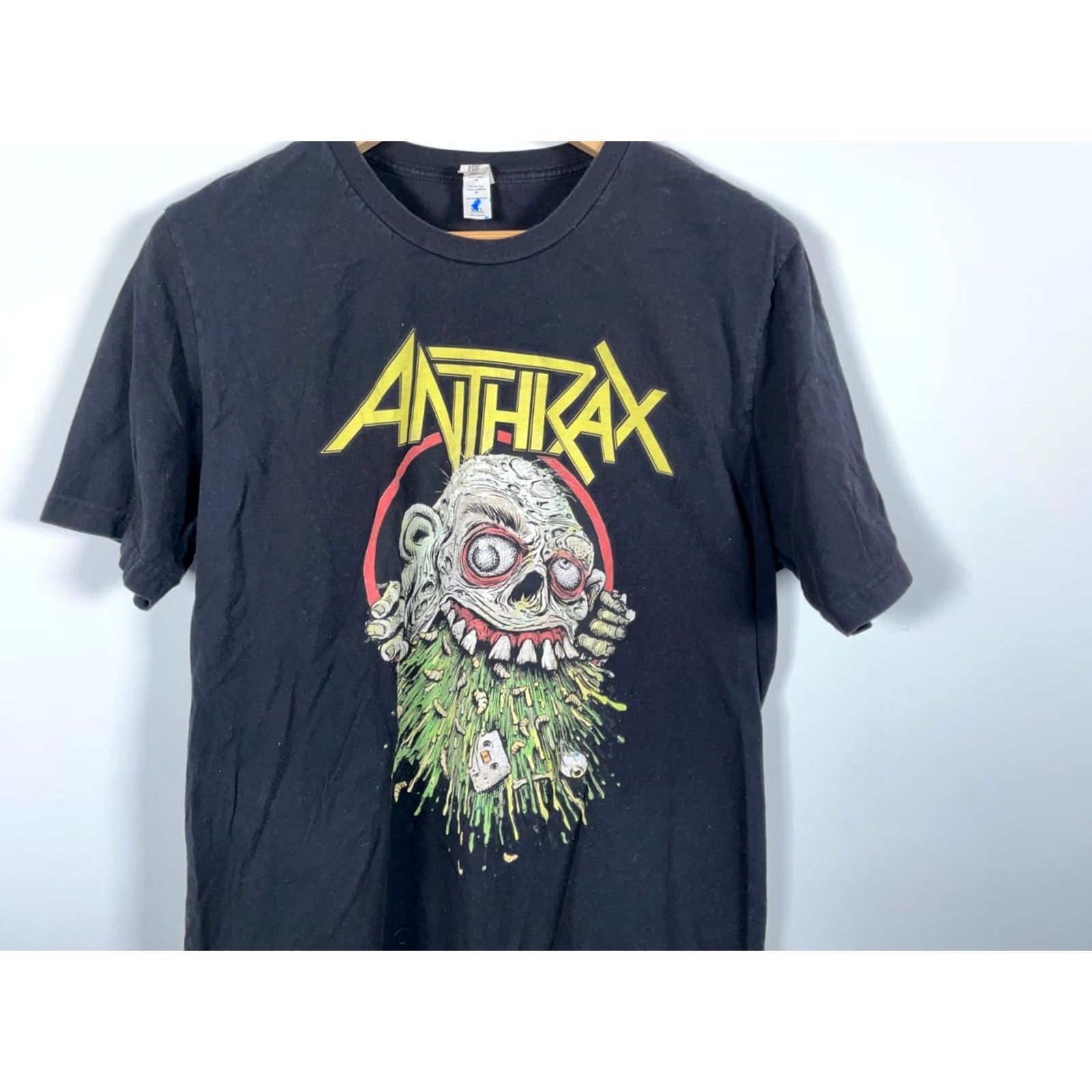 Tultex Anthrax 2022 Tour T-Shirt Women's 2XL Black Double Sided Print Tultex Shirt Size XXL / US 16-18 / IT 52-54 - 4 Thumbnail