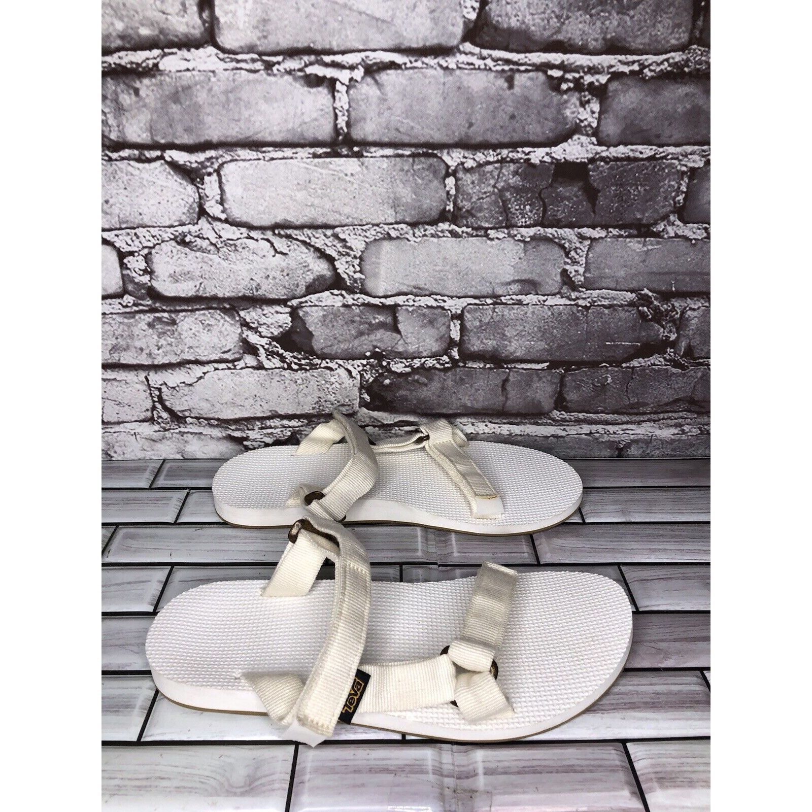 Teva Teva Universal White Textile Foam Slide Sandals Women Sz 10 Size US 10 / IT 40 - 11 Thumbnail