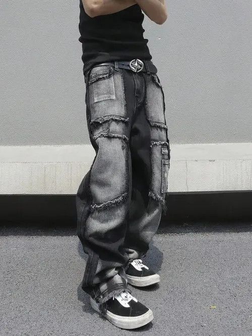 Designer washed faded cleanfit yuppie bootcut grunge cargo pants Size US 32 / EU 48 - 4 Thumbnail