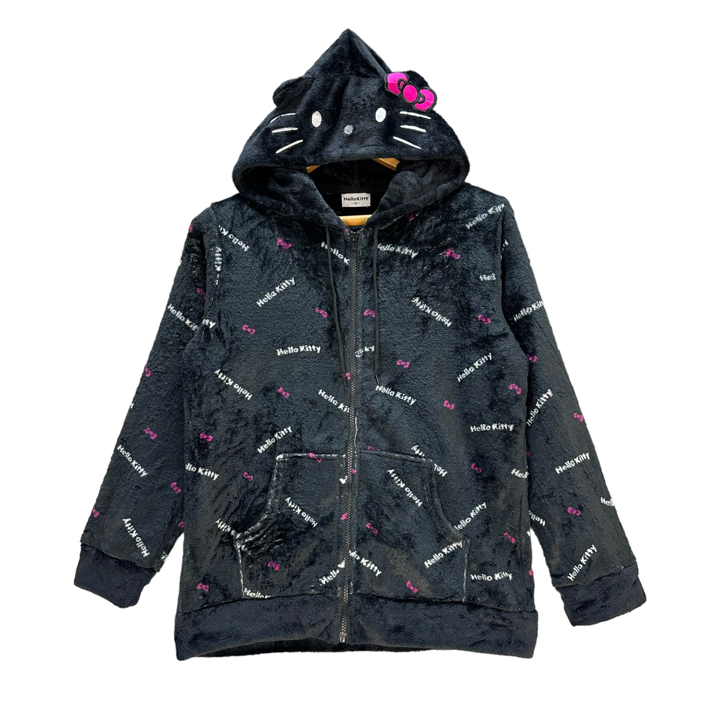 Japanese Brand Hello Kitty Fur Fleece Zipper Hoodies #A2-0053 Size M / US 6-8 / IT 42-44 - 1 Thumbnail