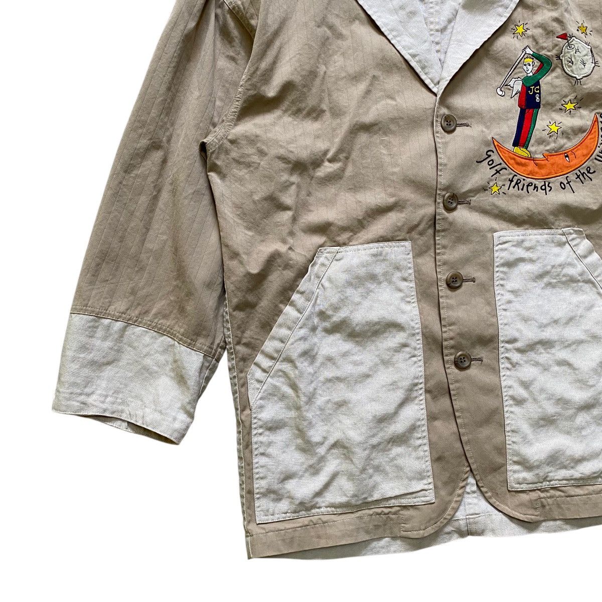 Jean Charles De Castelbajac × Vintage 💥80s JEAN CHARLES DE CASTELBAJAC SPORT CLASSIC JACKET Size US L / EU 52-54 / 3 - 4 Thumbnail