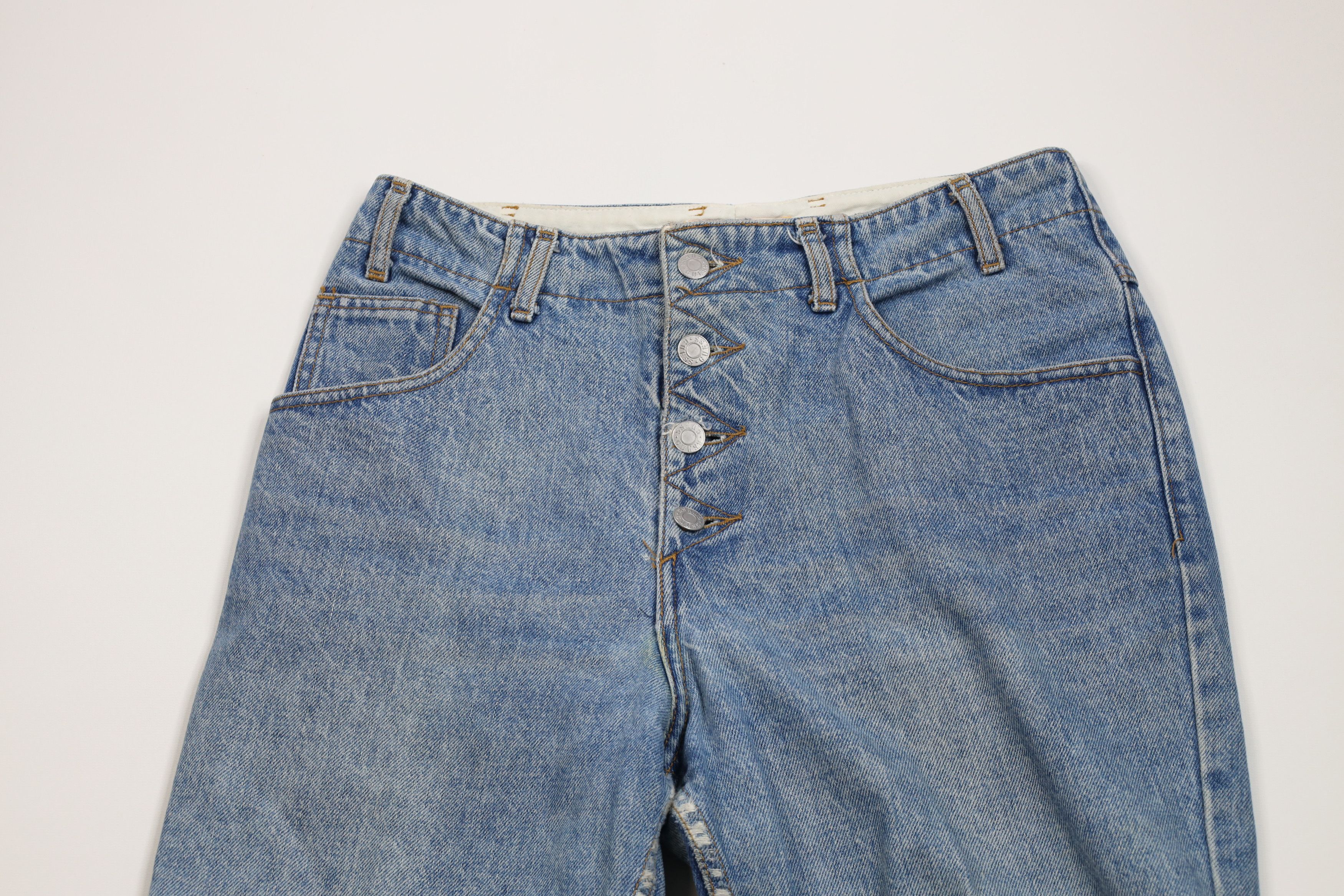Guess × Vintage Vintage 90s Guess Tapered Leg Button Fly Denim Jeans USA Size US 30 / EU 46 - 2 Thumbnail