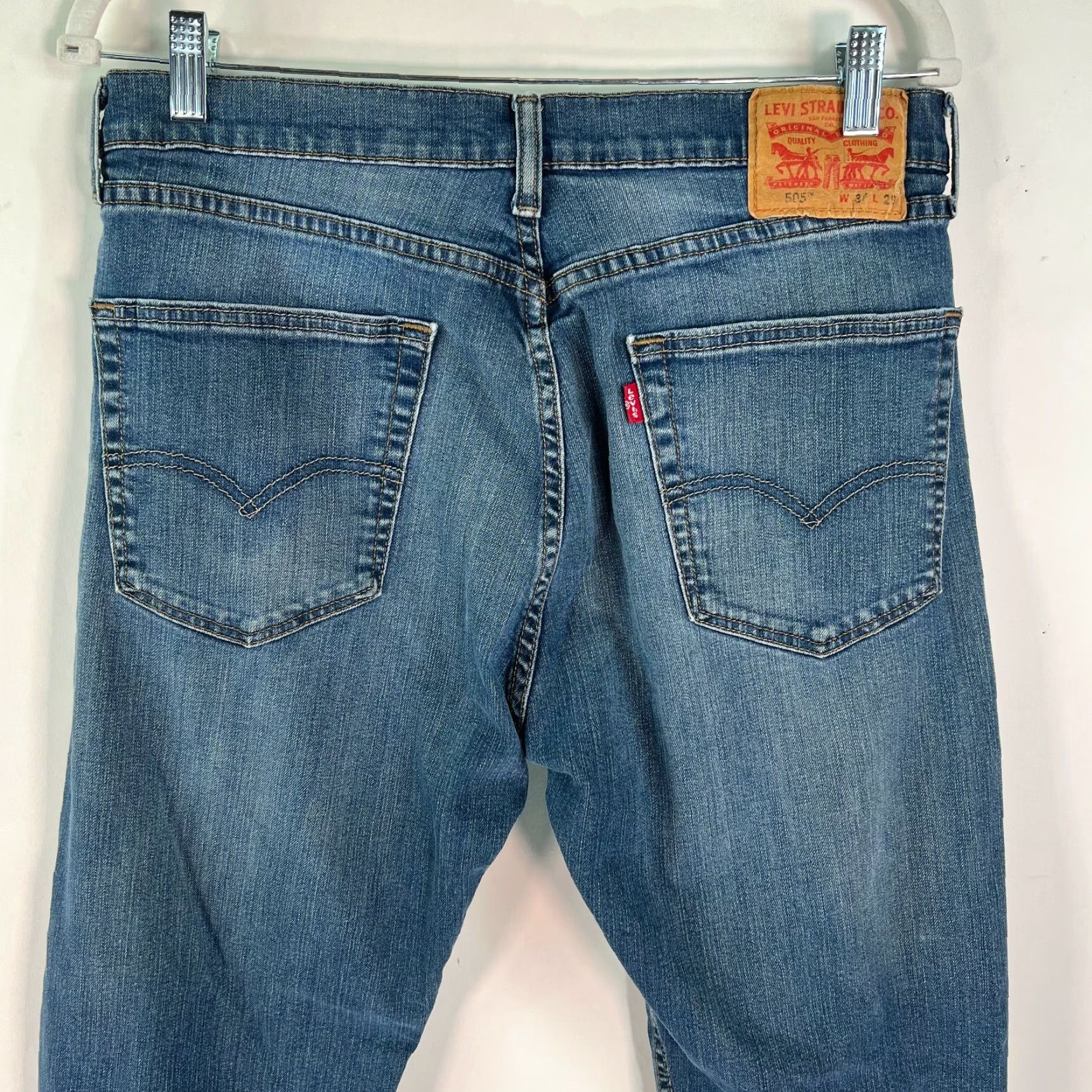 Levi's Levi's Jeans Mens 34X29 Blue Denim Regular Fit 5-Pocket Button Size US 34 / EU 50 - 4 Thumbnail