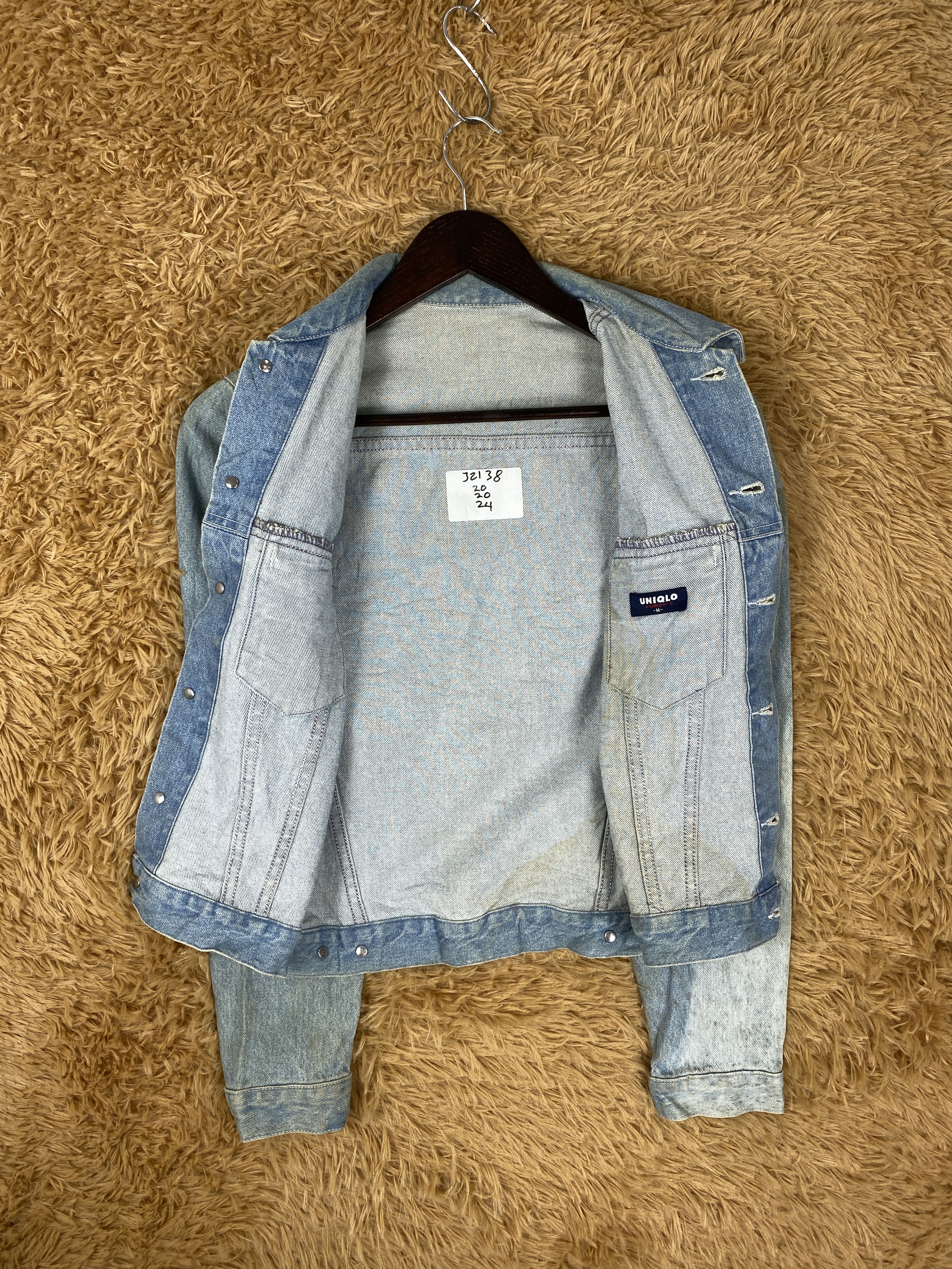 Uniqlo Vintage Uniqlo Button Denim Jacket J2138 Size S / US 4 / IT 40 - 7 Thumbnail