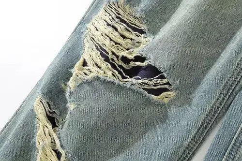 Japanese Brand VIBE Baggy Distressed Denim Jeans Size US 30 / EU 46 - 5 Thumbnail